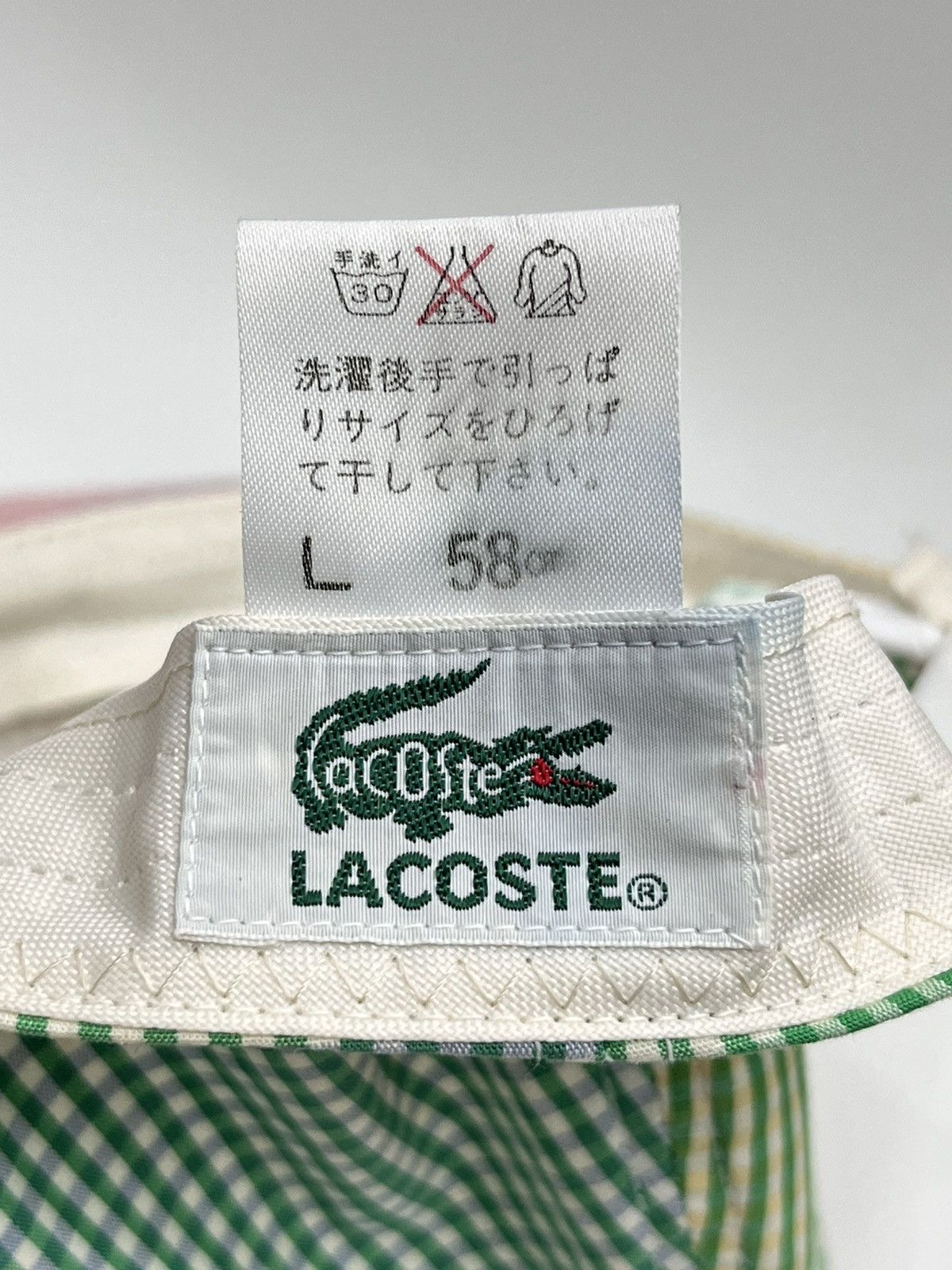 Lacoste 🔥Vtg 80’s LACOSTE Hype Small Check Multicolor Snapback Hat Size ONE SIZE - 12 Thumbnail