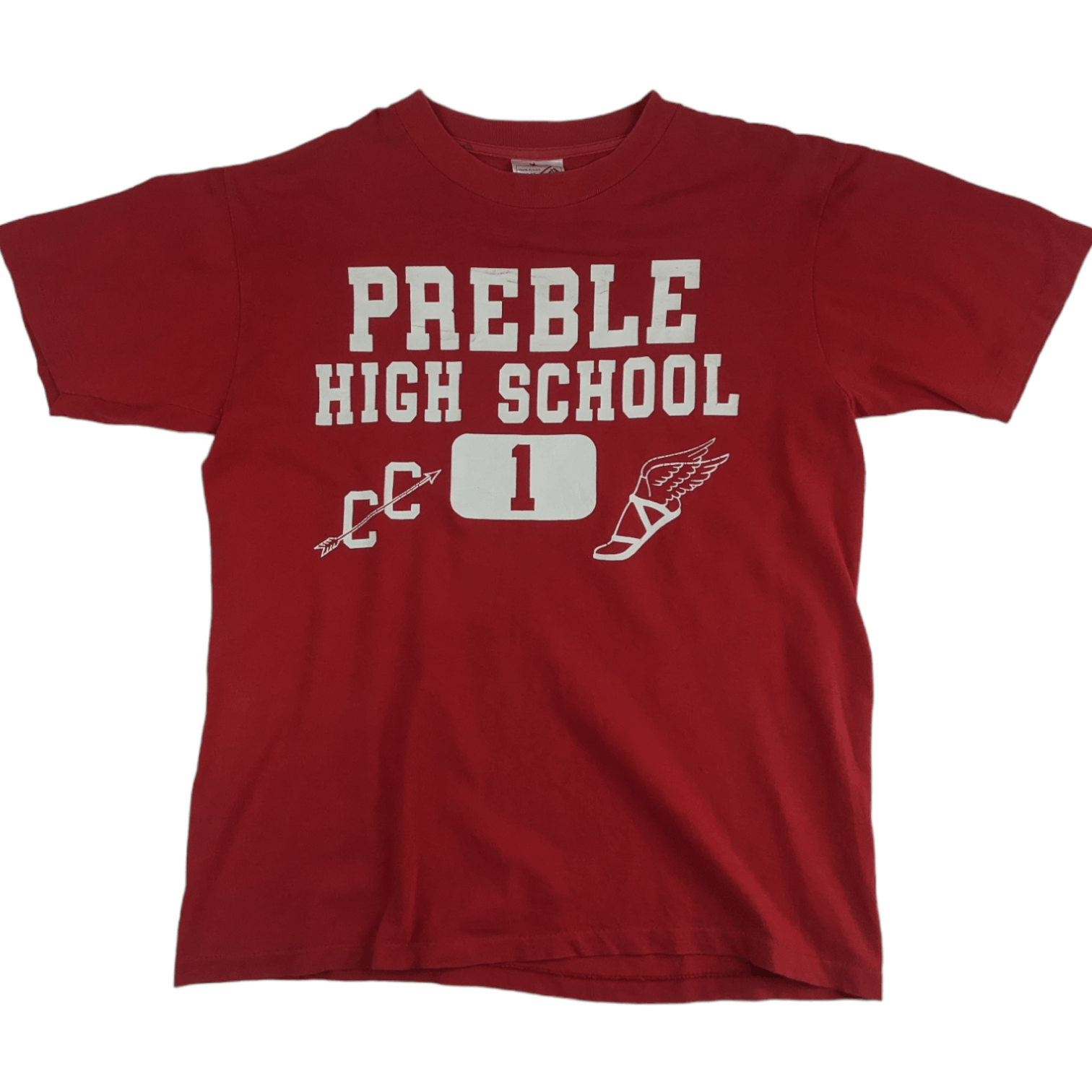 Vintage Vintage 90's PREBLE HIGH SCHOOL T-Shirt Single Stitches Size US M / EU 48-50 / 2 - 2 Thumbnail
