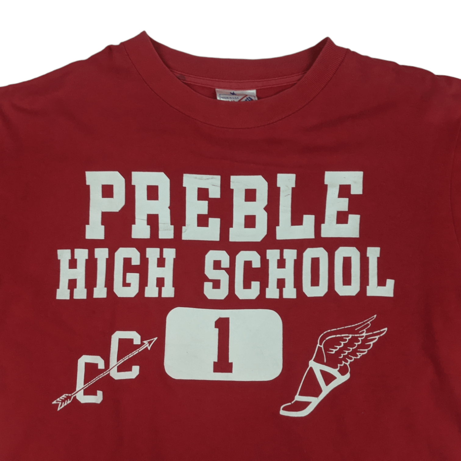 Vintage Vintage 90's PREBLE HIGH SCHOOL T-Shirt Single Stitches Size US M / EU 48-50 / 2 - 4 Thumbnail