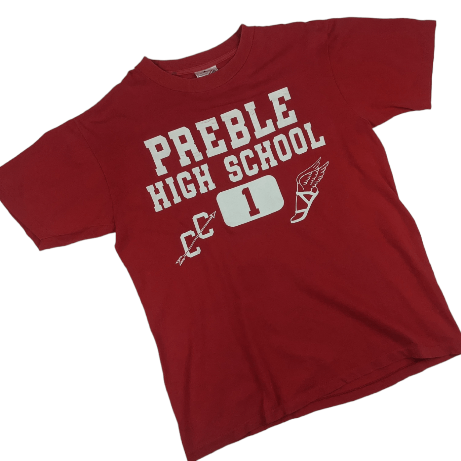 Vintage Vintage 90's PREBLE HIGH SCHOOL T-Shirt Single Stitches Size US M / EU 48-50 / 2 - 3 Thumbnail