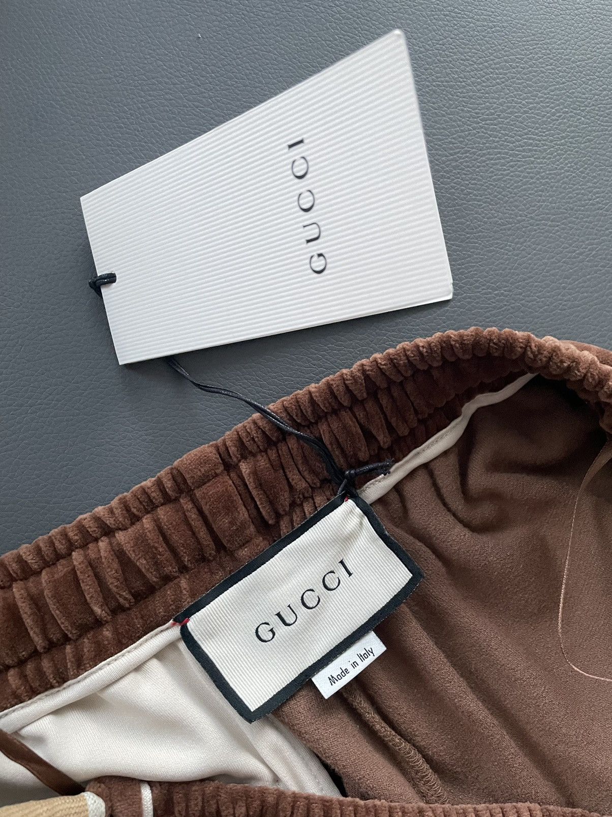 Gucci Super Runway GG Logo Chenille Velour Jogging Tracksuit Pant Size US 34 / EU 50 - 8 Thumbnail