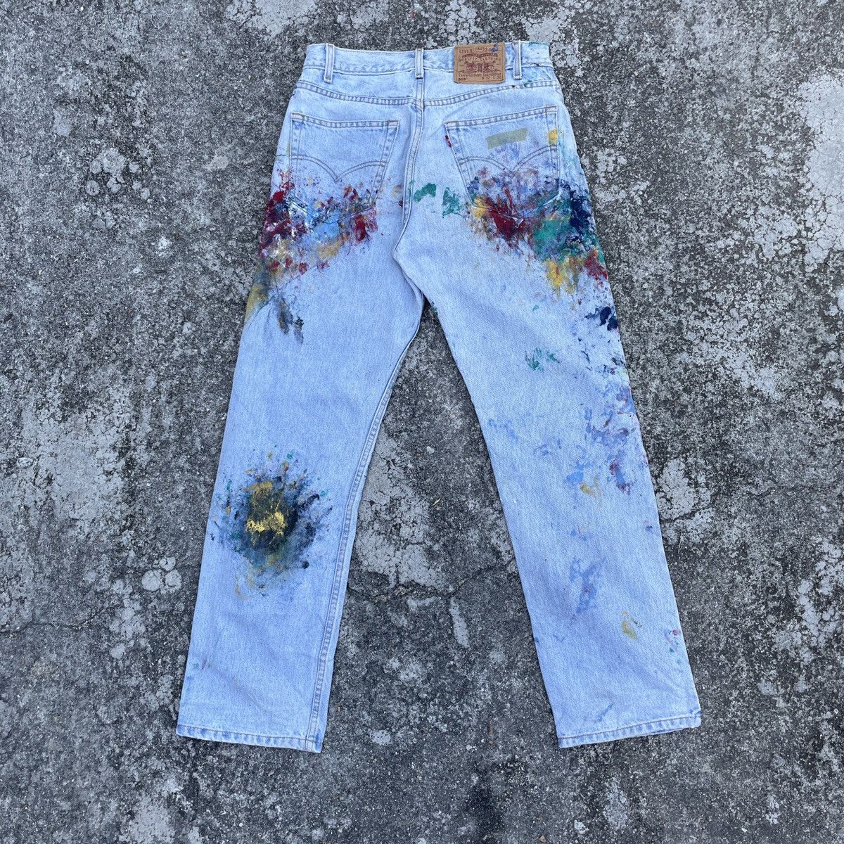 Levi's Vintage 90s Levis Lot 505 Art Denim Jeans Size US 30 / EU 46 - 9 Thumbnail