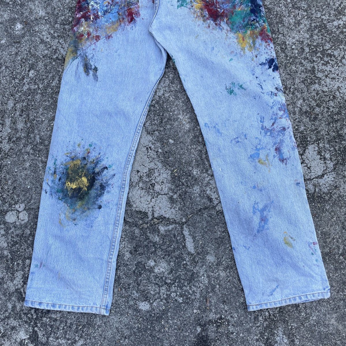 Levi's Vintage 90s Levis Lot 505 Art Denim Jeans Size US 30 / EU 46 - 12 Thumbnail