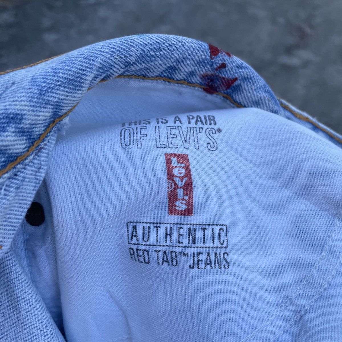 Levi's Vintage 90s Levis Lot 505 Art Denim Jeans Size US 30 / EU 46 - 6 Thumbnail