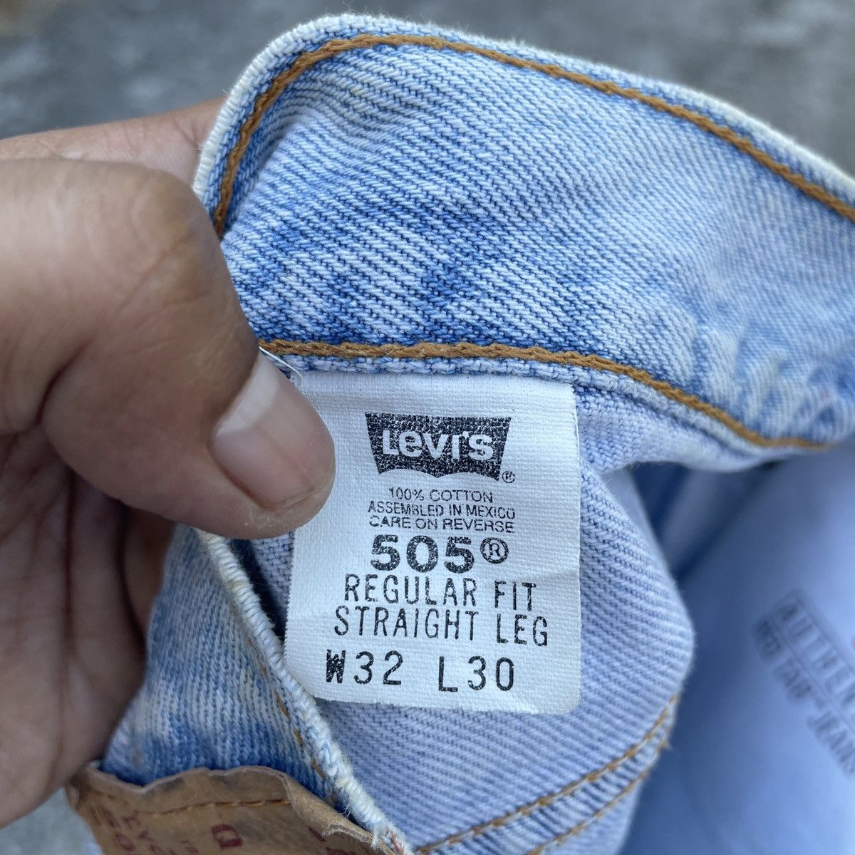 Levi's Vintage 90s Levis Lot 505 Art Denim Jeans Size US 30 / EU 46 - 7 Thumbnail