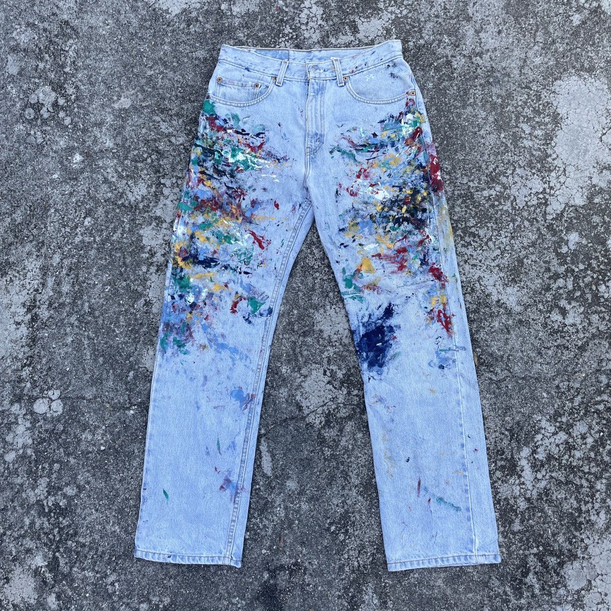 Levi's Vintage 90s Levis Lot 505 Art Denim Jeans Size US 30 / EU 46 - 1 Thumbnail