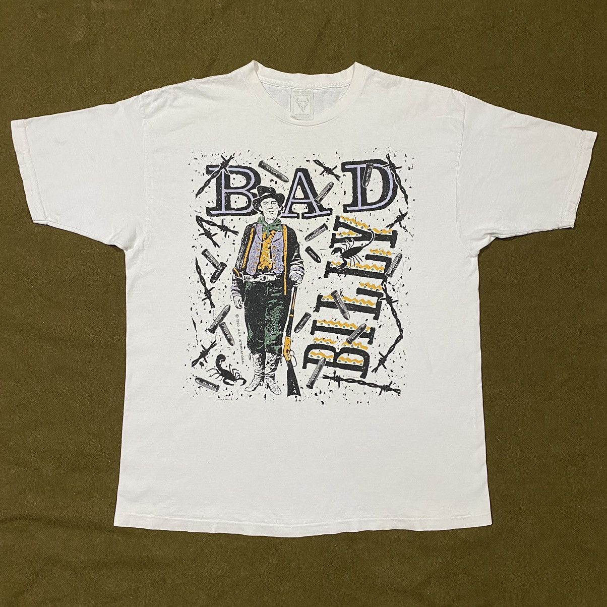 Vintage VTG 90S BILLY THE KID T-SHIRT Size US XL / EU 56 / 4 - 1 Thumbnail