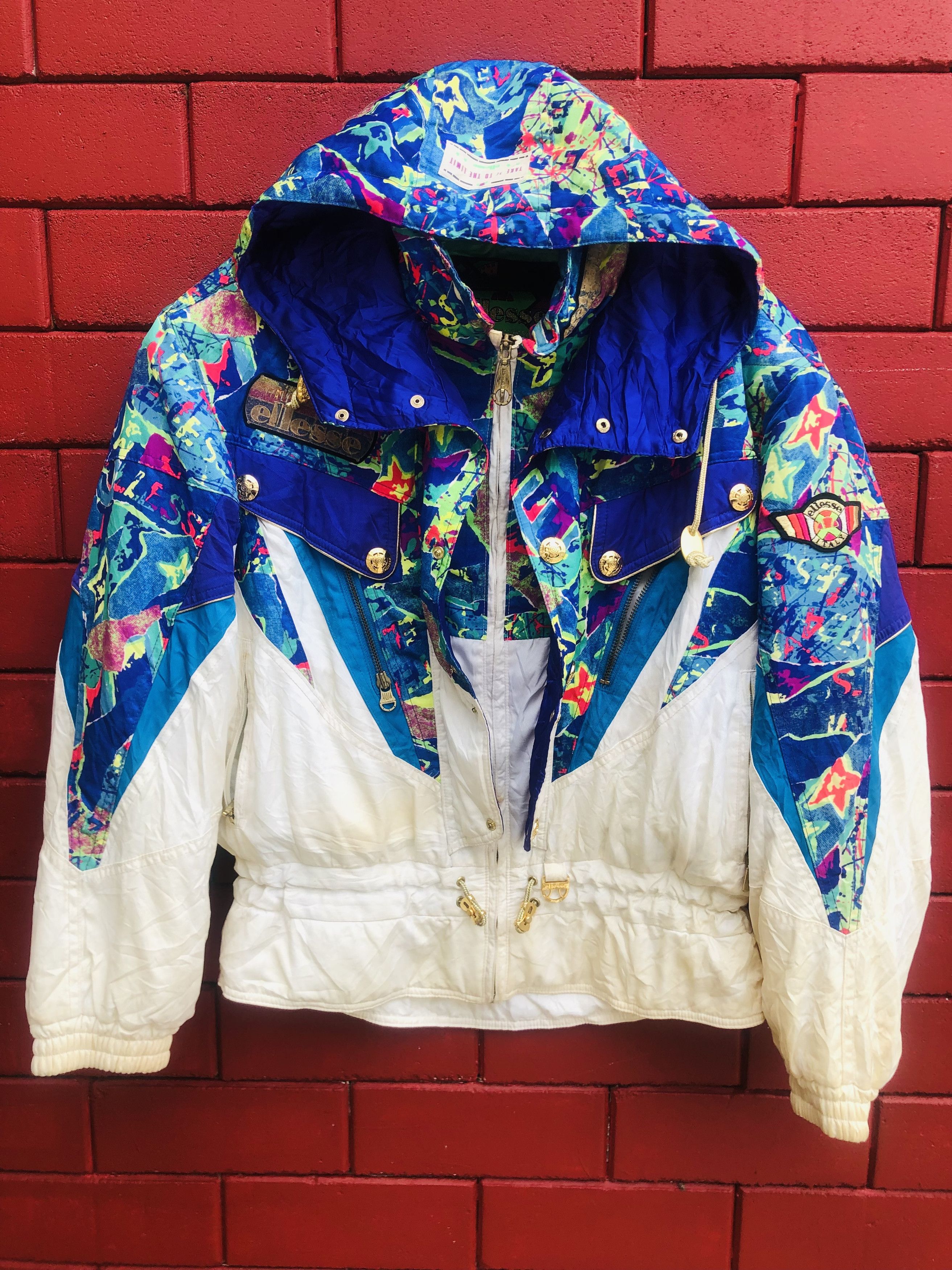 Vintage Ellesse Ski Japanese Designer Fashion Style Jacket