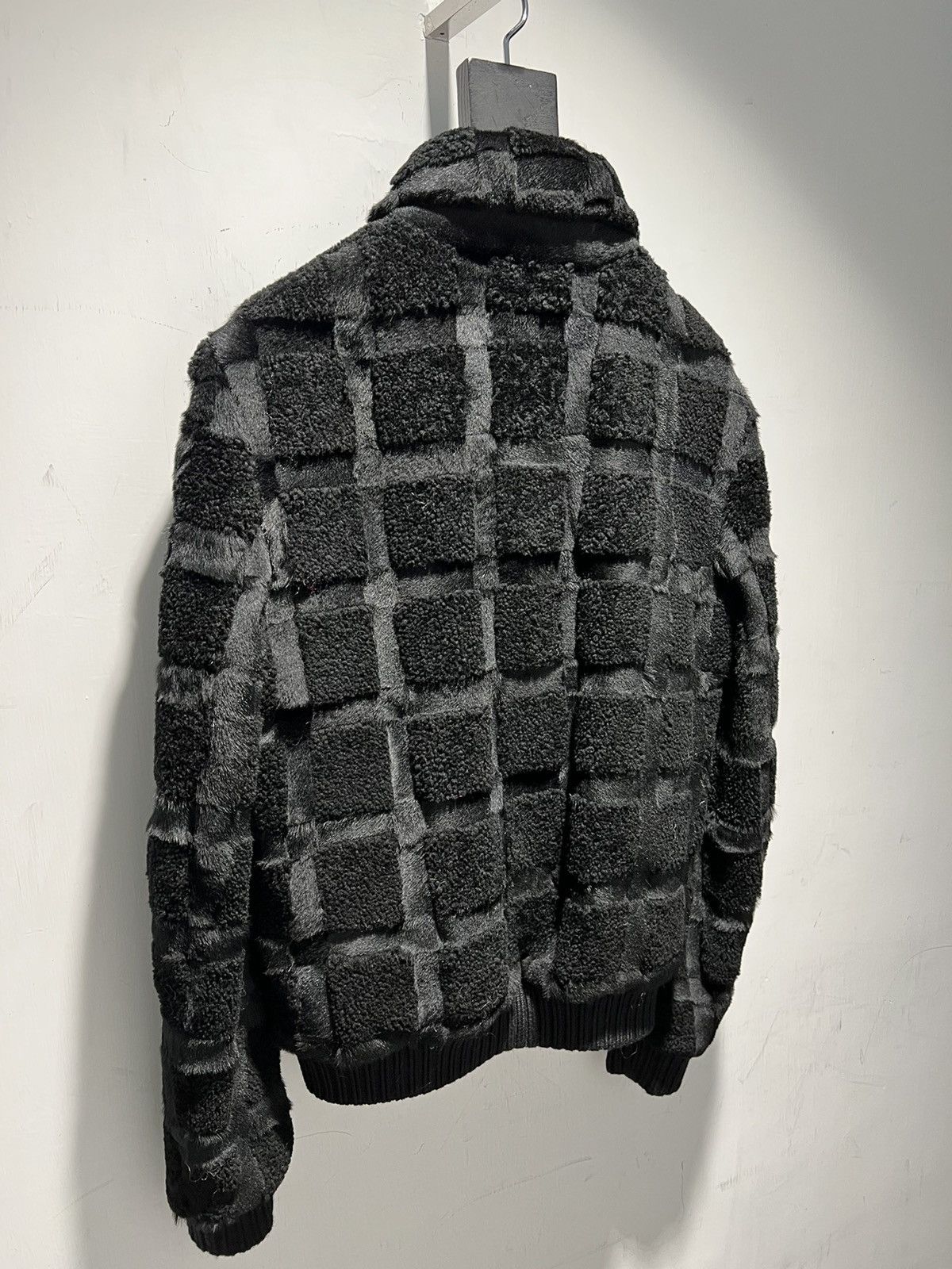 Saint Laurent Paris FW20 Black Teddy Jacket Shearling Carreaux Sz48 Size US M / EU 48-50 / 2 - 4 Thumbnail