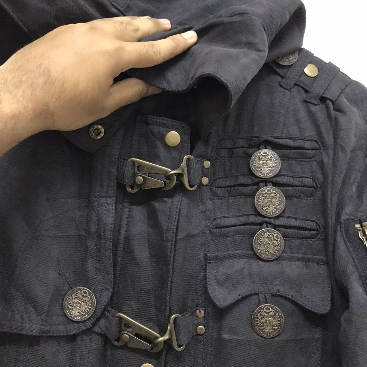 If Six Was Nine 🥷🏿Harajuku Rebels SWORDFISH Steampunk Bondage Long Jacket Size S / US 4 / IT 40 - 9 Thumbnail
