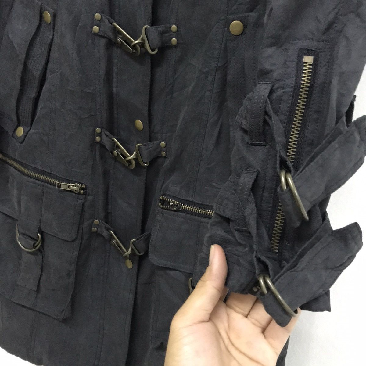 If Six Was Nine 🥷🏿Harajuku Rebels SWORDFISH Steampunk Bondage Long Jacket Size S / US 4 / IT 40 - 7 Thumbnail