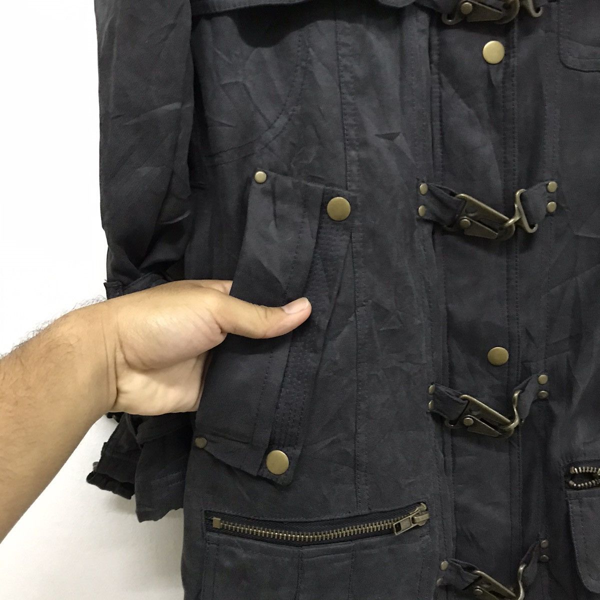 If Six Was Nine 🥷🏿Harajuku Rebels SWORDFISH Steampunk Bondage Long Jacket Size S / US 4 / IT 40 - 11 Thumbnail