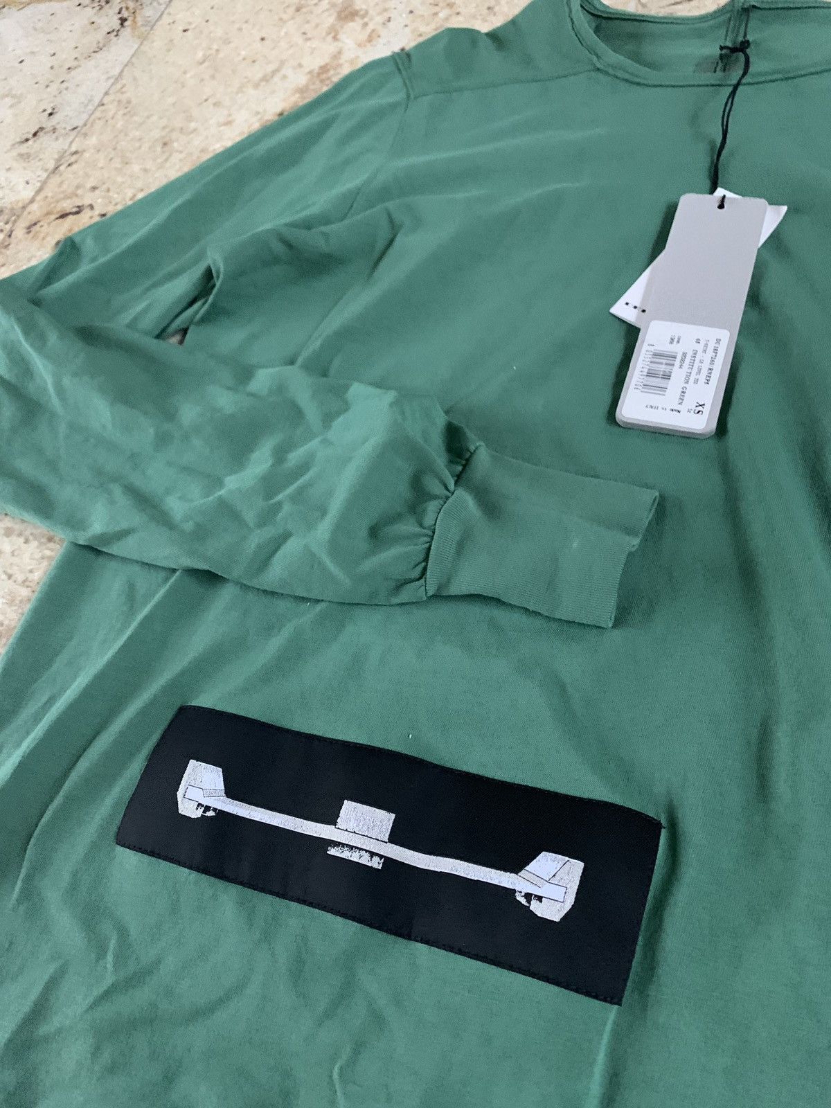 Rick Owens Drkshdw FW18 Level Tee in Institution Green Size US XS / EU 42 / 0 - 6 Thumbnail