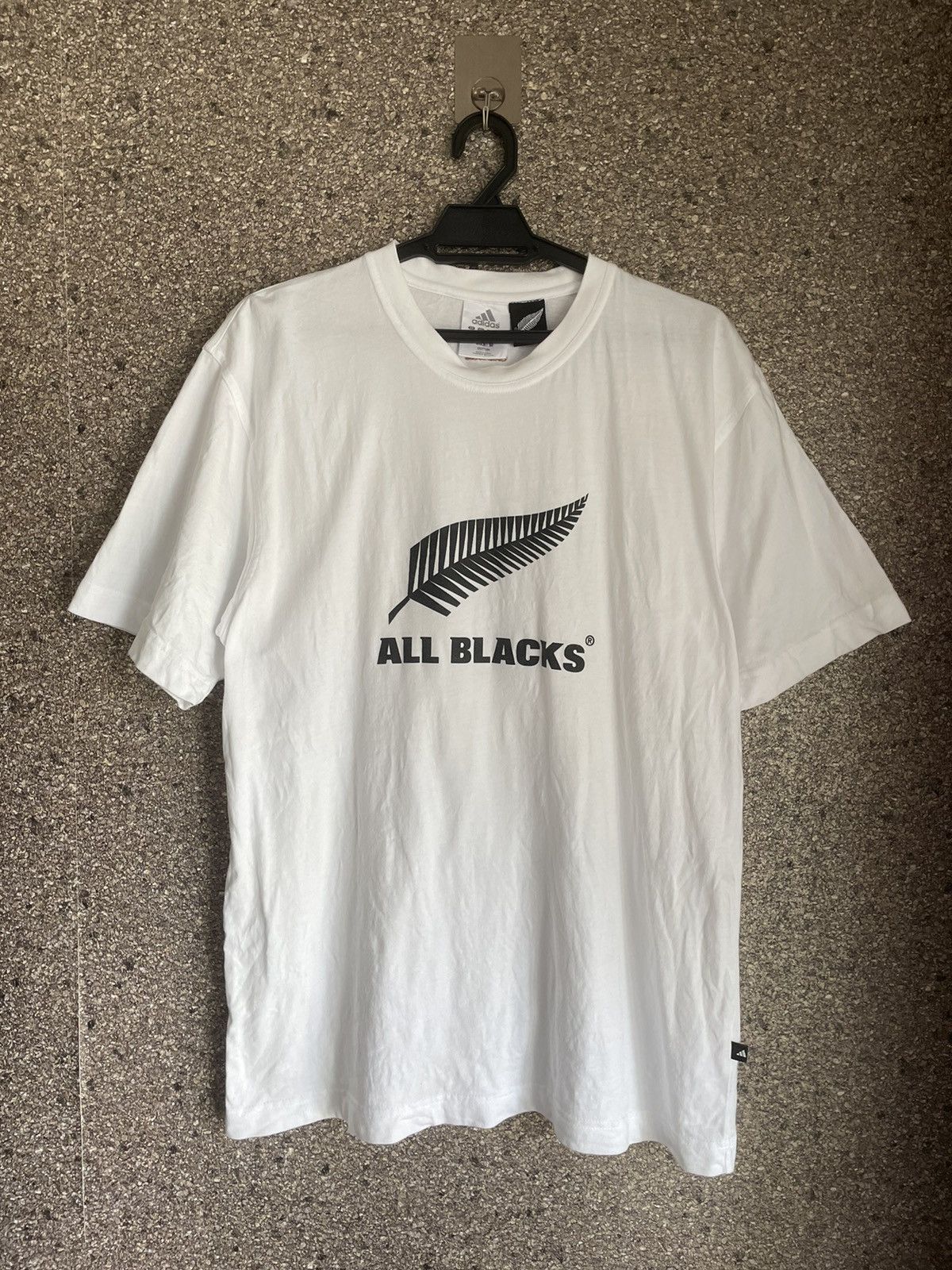 image of Adidas New Zealand All Blacks in White, Men's (Size Large)