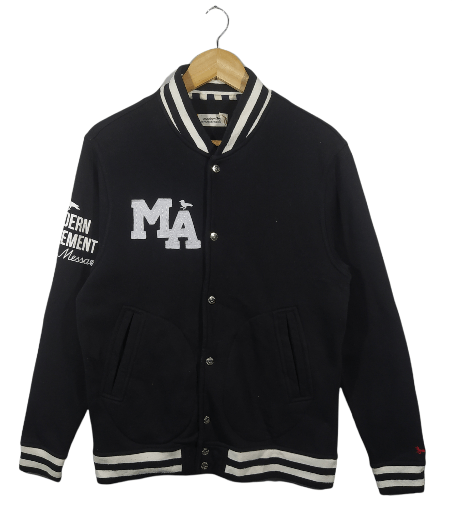 Japanese Brand Modern amusement varsity jacket Size US L / EU 52-54 / 3 - 1 Thumbnail