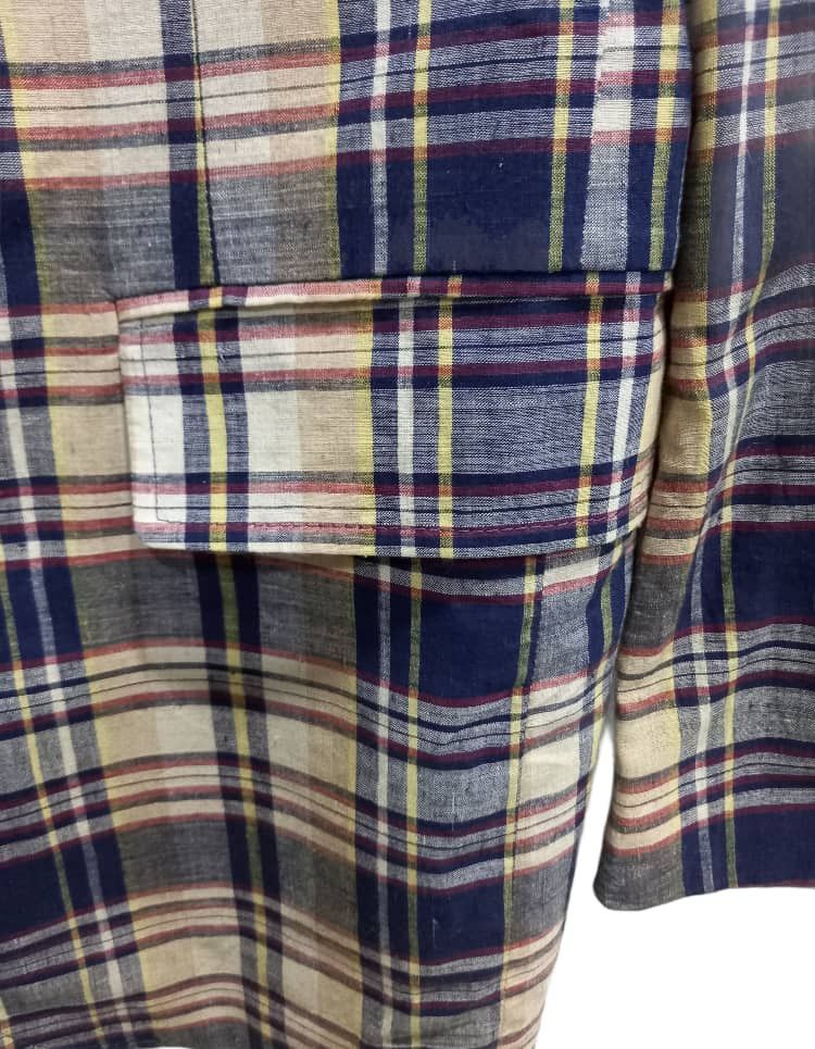 Designer × Vintage Vintage Flannel Blazers Size US S / EU 44-46 / 1 - 8 Thumbnail