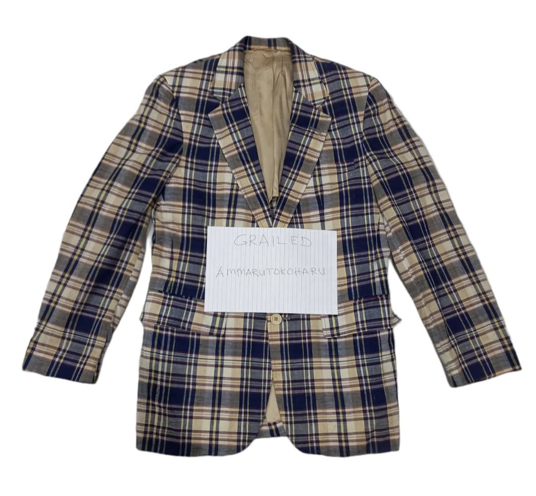Designer × Vintage Vintage Flannel Blazers Size US S / EU 44-46 / 1 - 1 Thumbnail