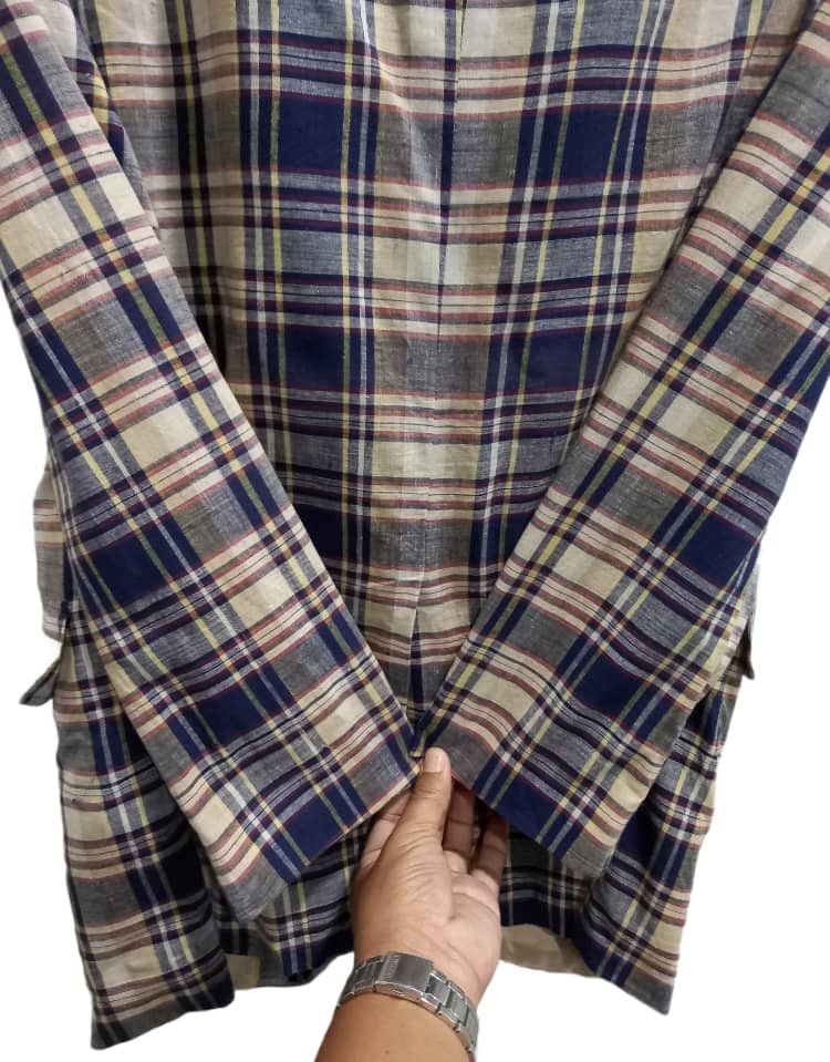 Designer × Vintage Vintage Flannel Blazers Size US S / EU 44-46 / 1 - 11 Thumbnail