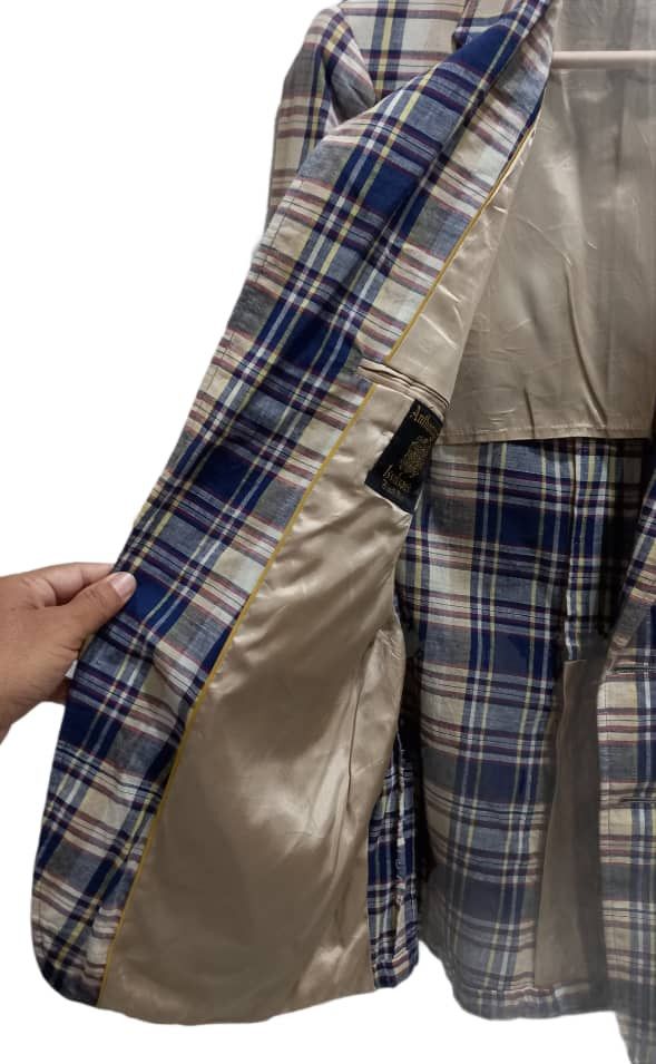Designer × Vintage Vintage Flannel Blazers Size US S / EU 44-46 / 1 - 15 Thumbnail