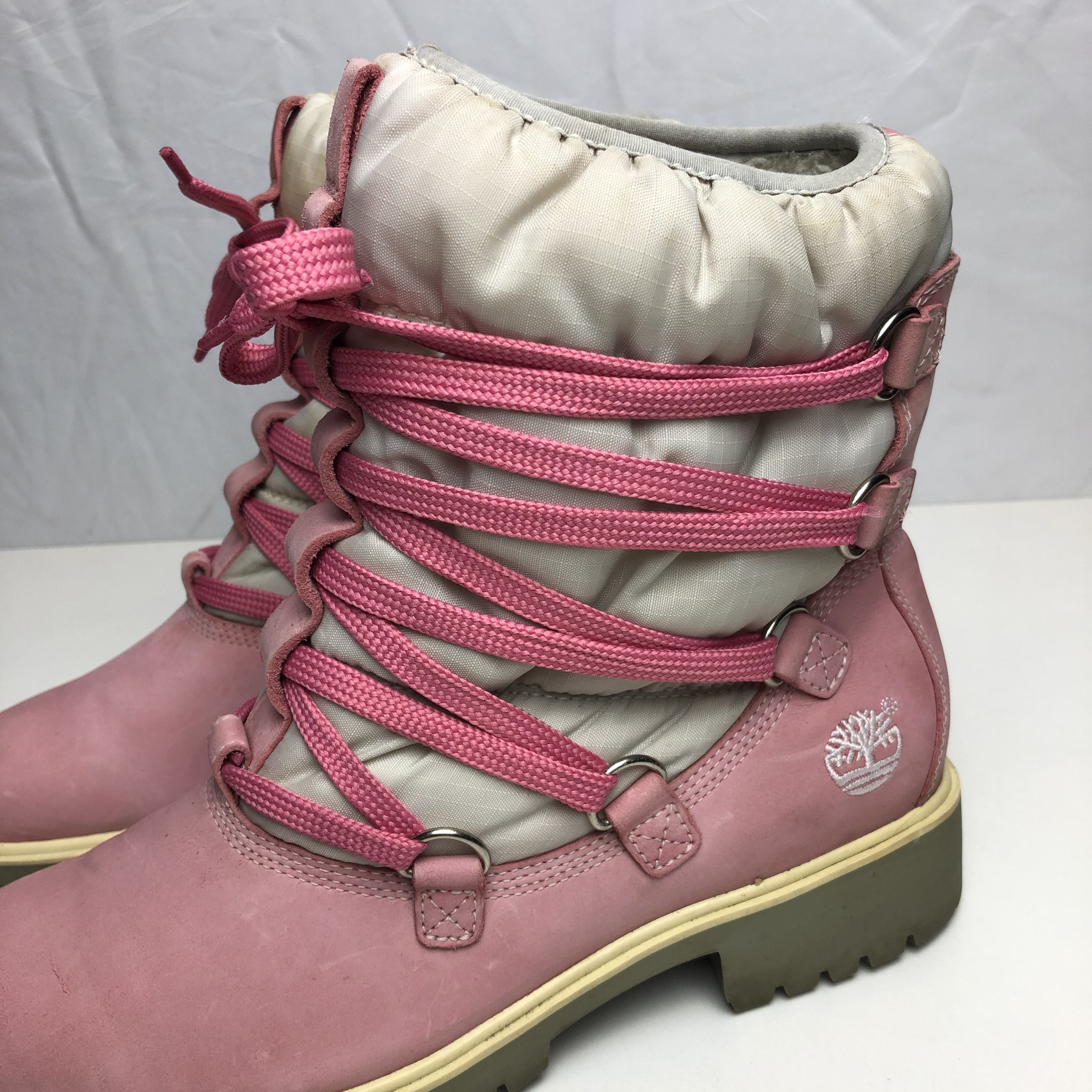 Timberland Timberland winter boot shoes baby pink Size US 7 / EU 40 - 4 Thumbnail