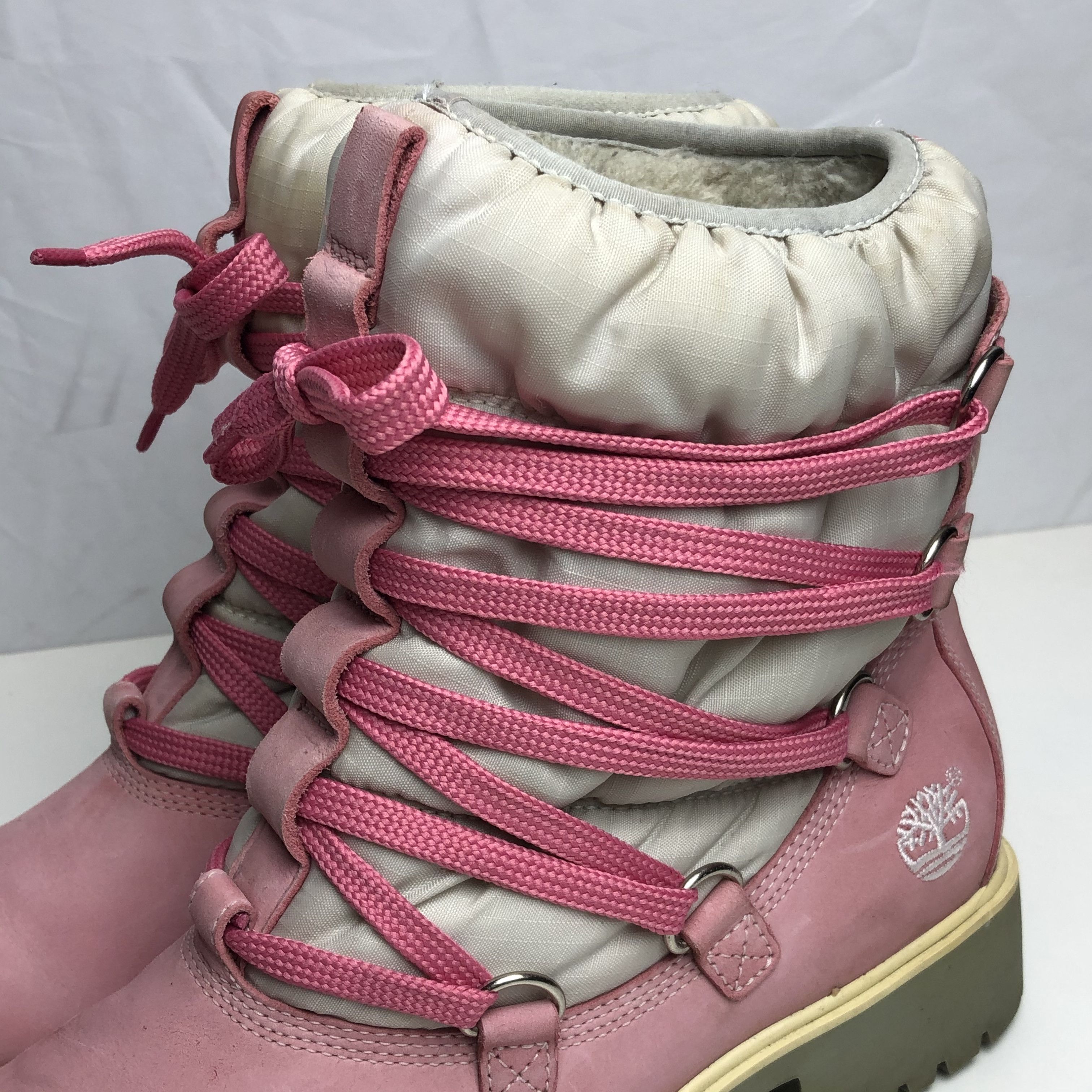 Timberland Timberland winter boot shoes baby pink Size US 7 / EU 40 - 5 Thumbnail