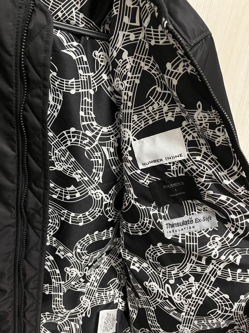 NUMBER (N)INE ブラック MA-1ジャケット NUMBER (N)INE 21AW MA-1 JACKET発売│ナンバーナイン 通販