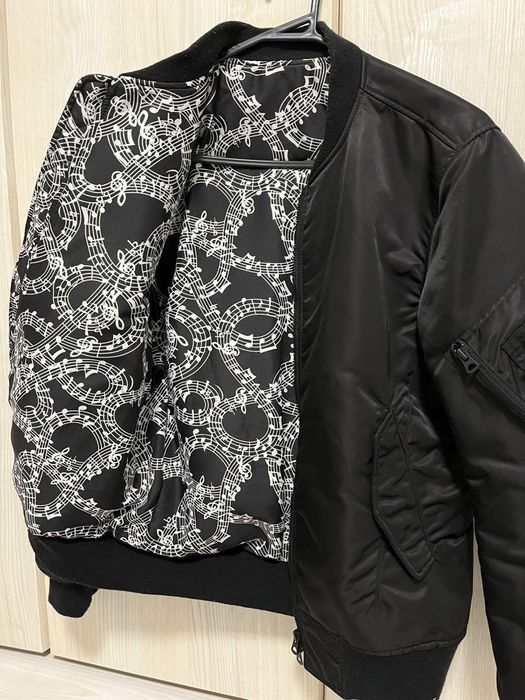 Number (N)ine NUMBER (N)INE × STUDIOUS Music Notes MA-1 Jacket