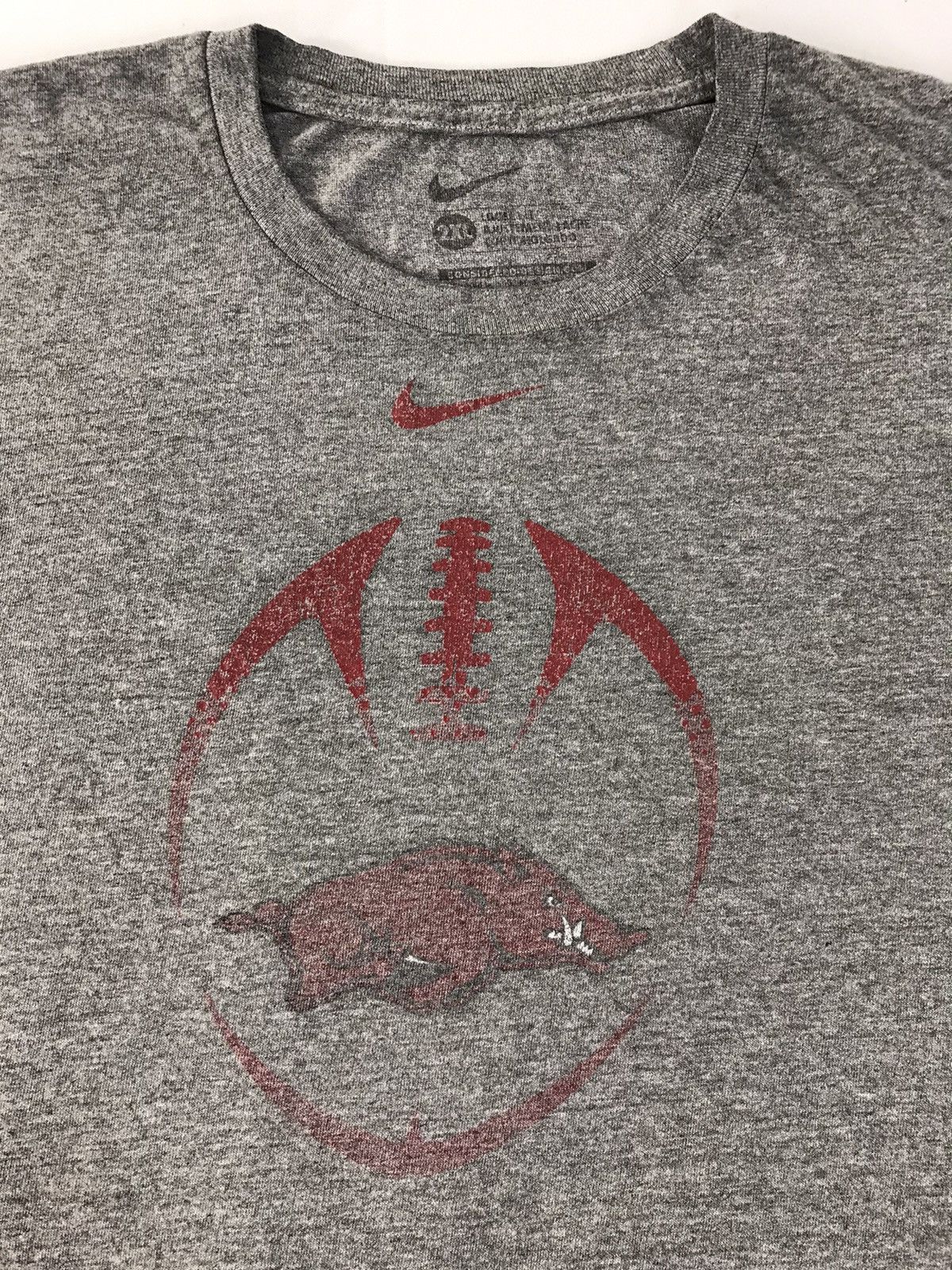 Nike Nike Arkansas American Football Crewneck Tee R154j Size US XXL / EU 58 / 5 - 4 Thumbnail