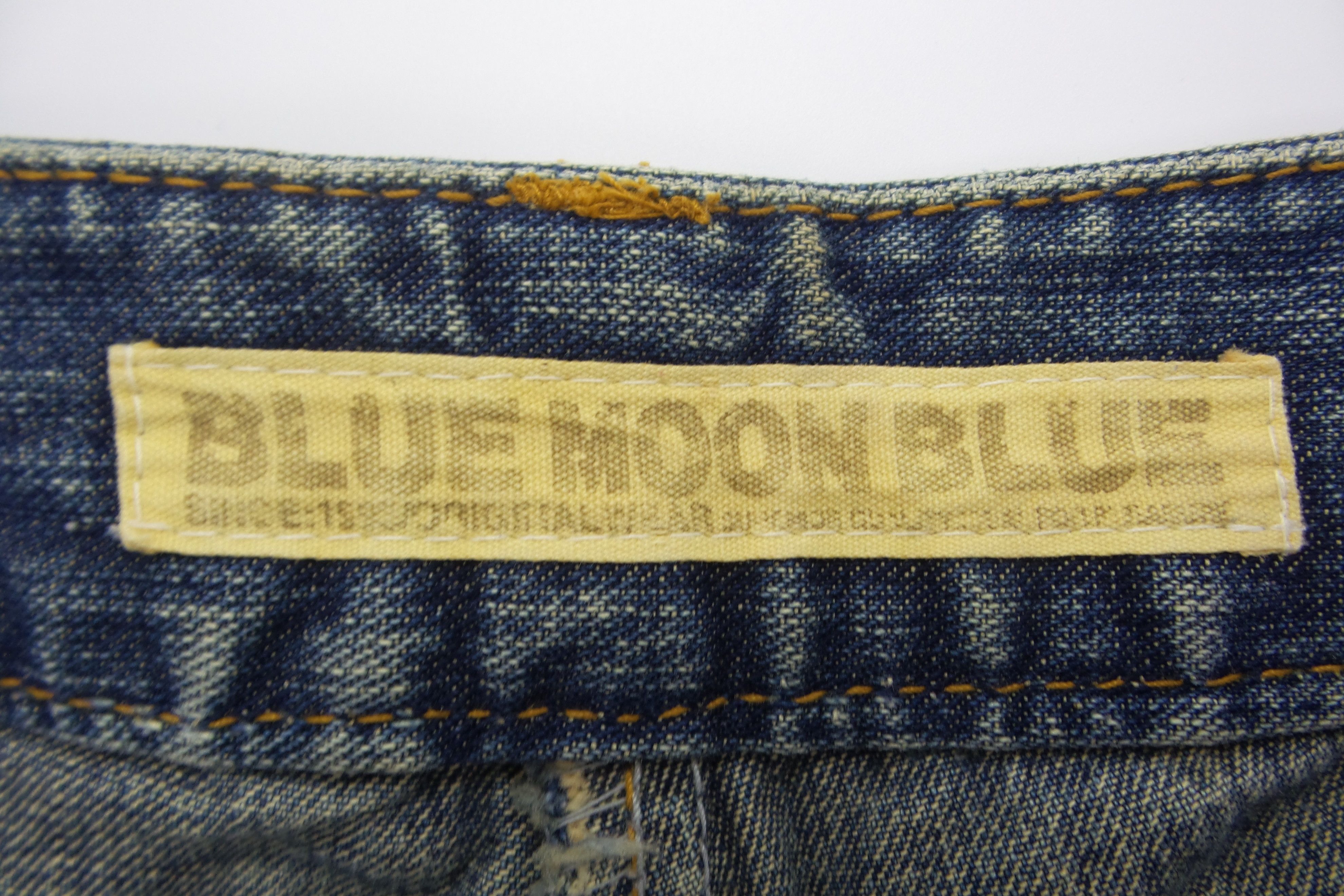 Japanese Brand Blue Moon Blue Side Pockets Jeans W15xL37 Size US 26 / EU 42 - 3 Thumbnail