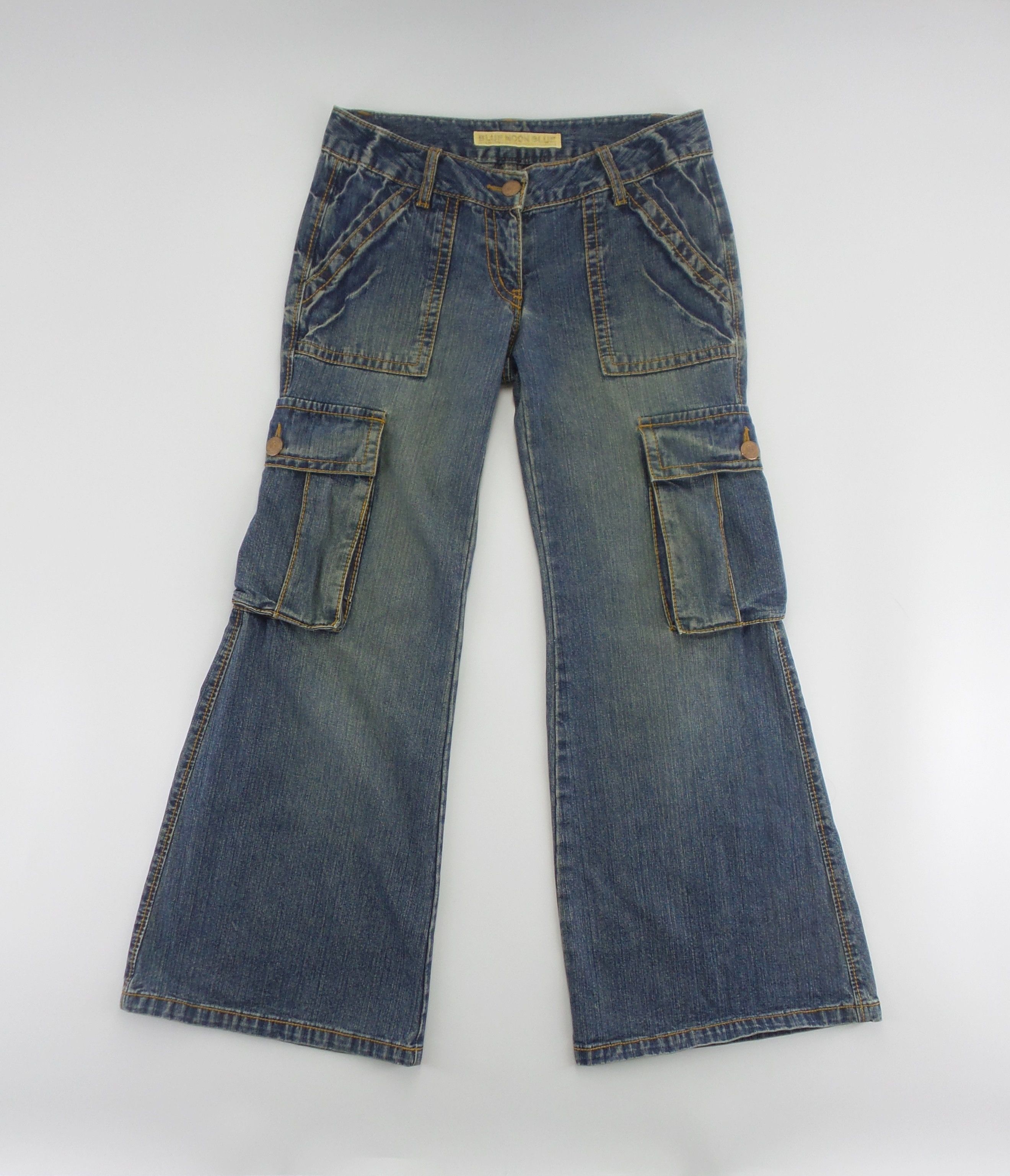 Japanese Brand Blue Moon Blue Side Pockets Jeans W15xL37 Size US 26 / EU 42 - 1 Thumbnail