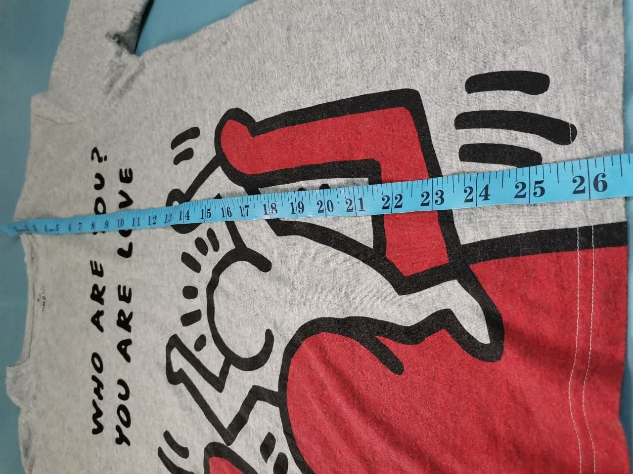 Andy Warhol × Keith Haring × Vintage Keith Haring Pop Art Tees Big Who are you MEDIUM SIZE Size US M / EU 48-50 / 2 - 5 Thumbnail