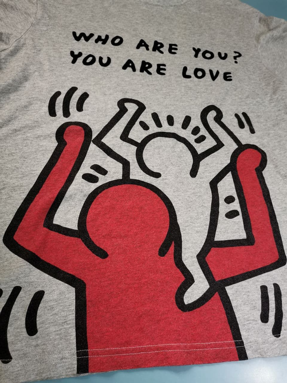 Andy Warhol × Keith Haring × Vintage Keith Haring Pop Art Tees Big Who are you MEDIUM SIZE Size US M / EU 48-50 / 2 - 6 Thumbnail