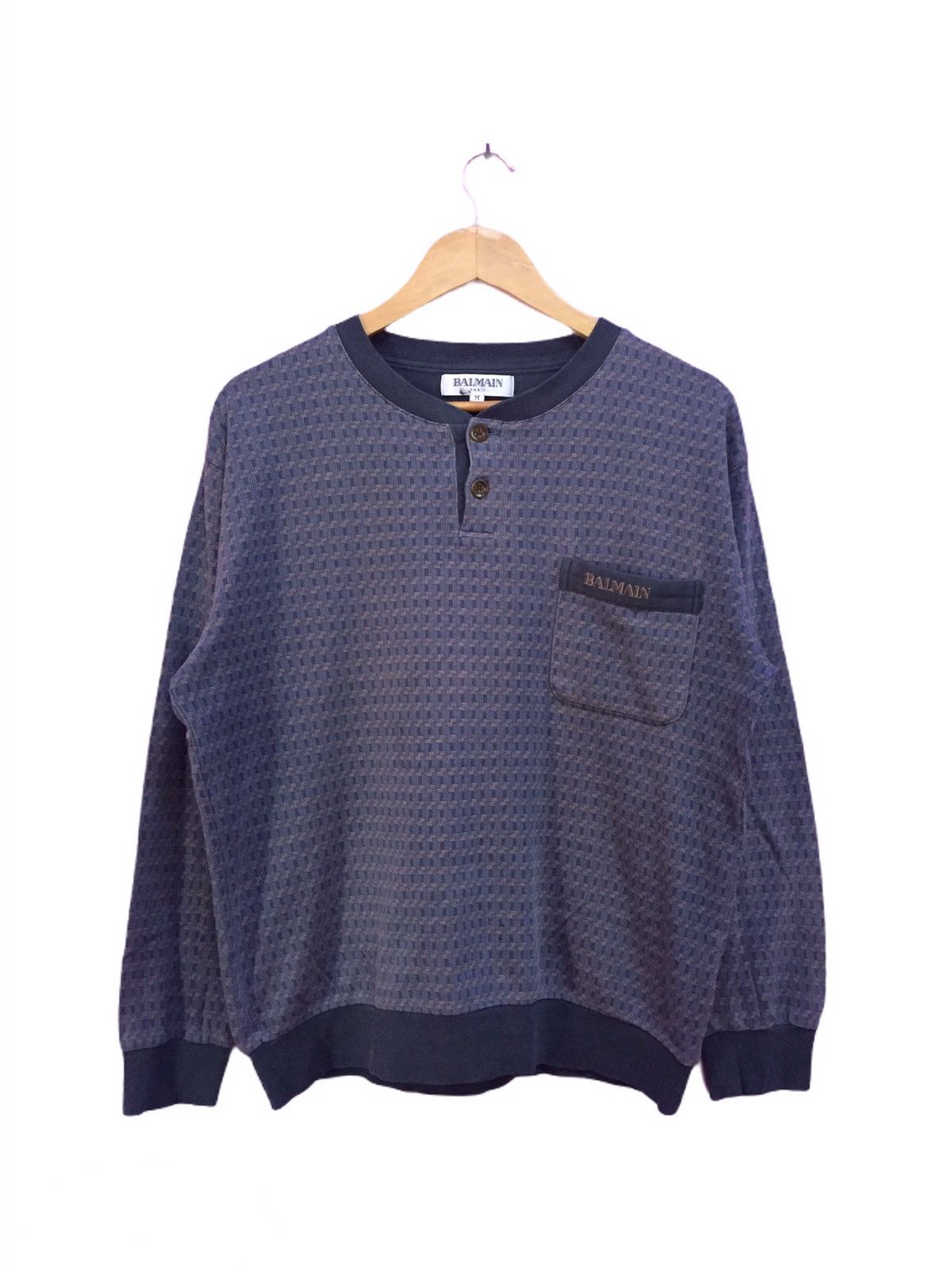 Pierre Balmain Vintage Pierre Balmain Paris Sweatshirts Size M Size US M / EU 48-50 / 2 - 1 Thumbnail