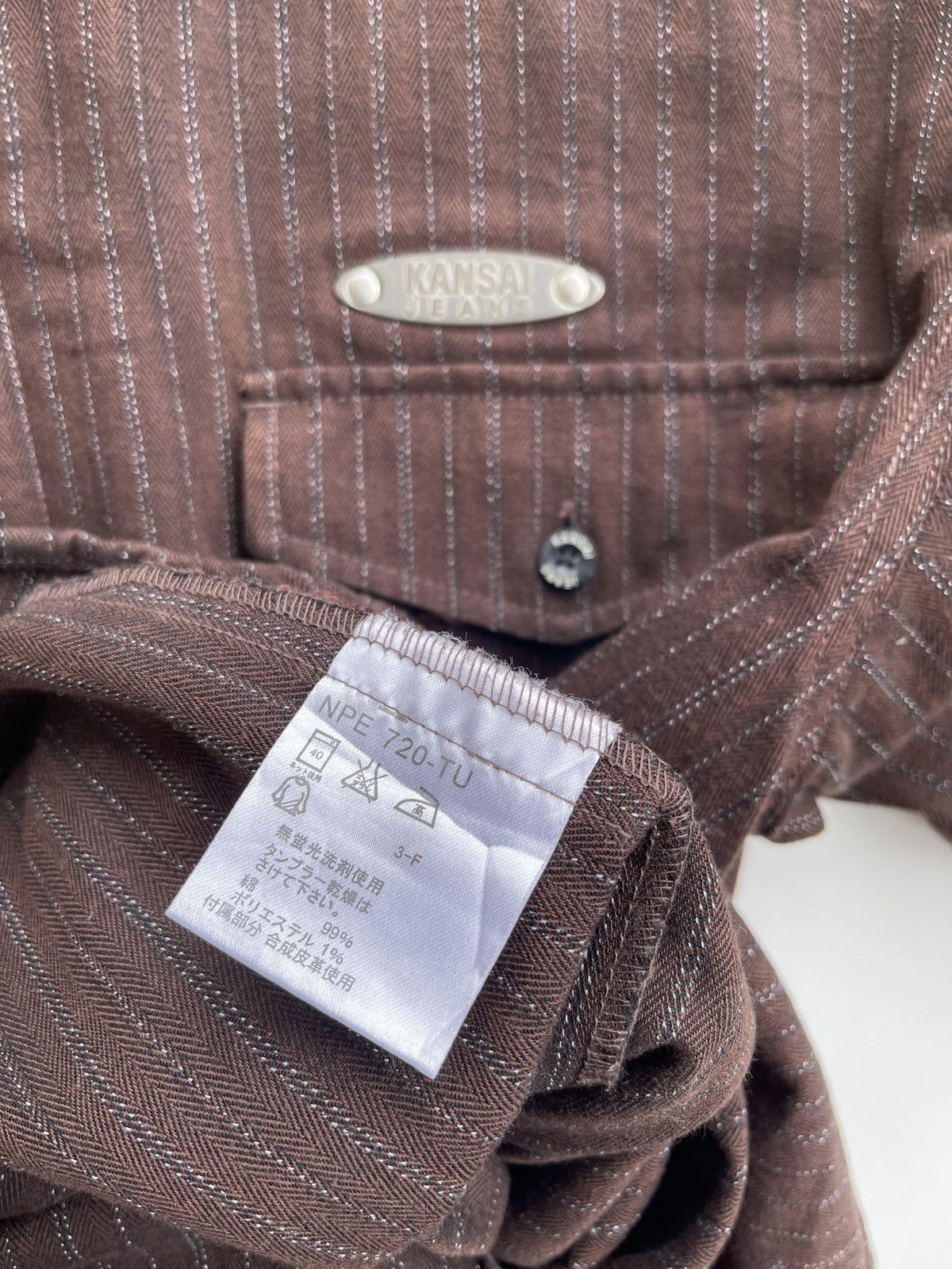 Japanese Brand Kansai Yamamoto Jeans Zipper Shirt Size US L / EU 52-54 / 3 - 5 Thumbnail