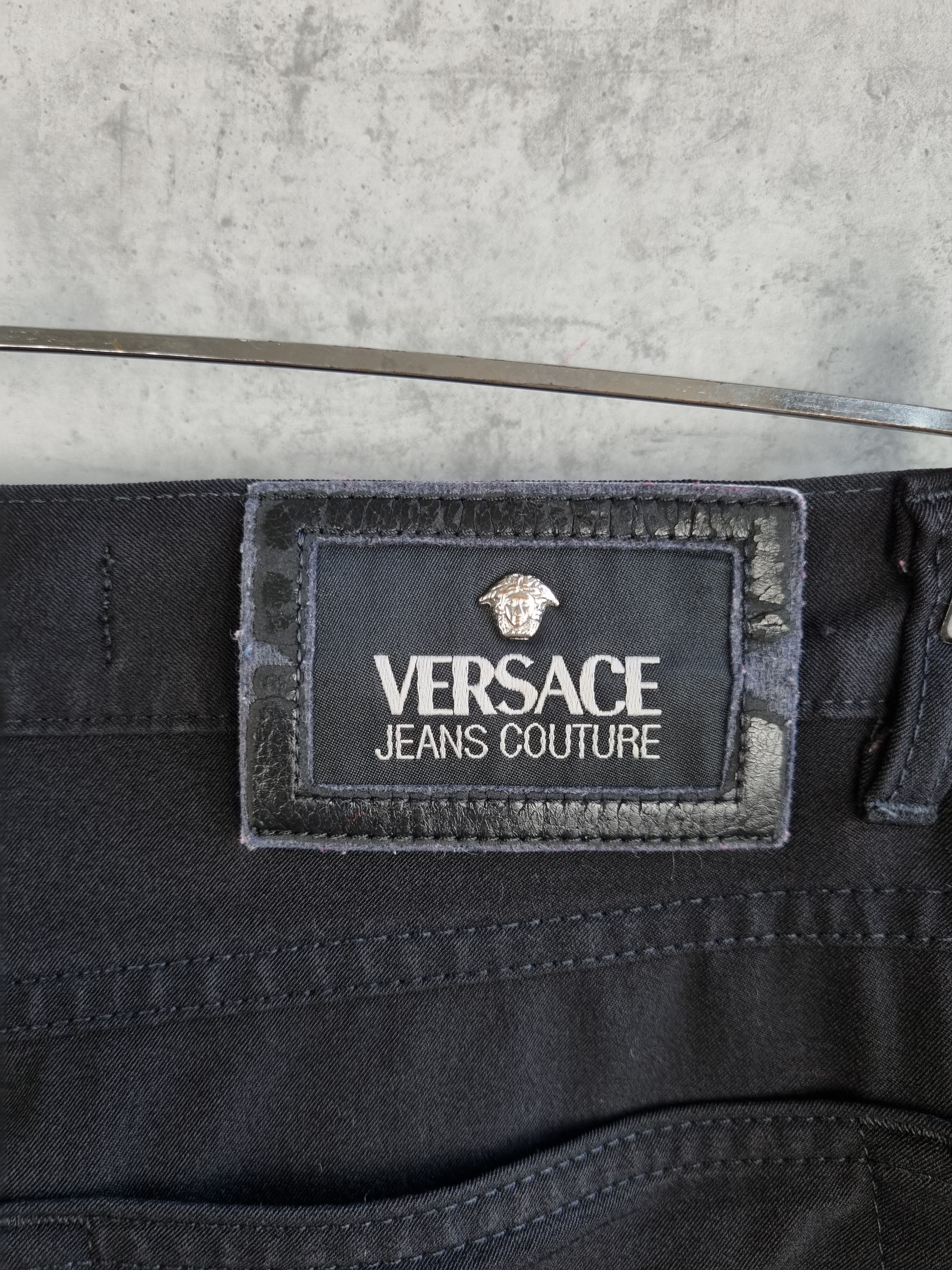 Versace × Versace Jeans Couture × Vintage 90s Vintage VERSACE Black trousers pants Size US 30 / EU 46 - 8 Thumbnail