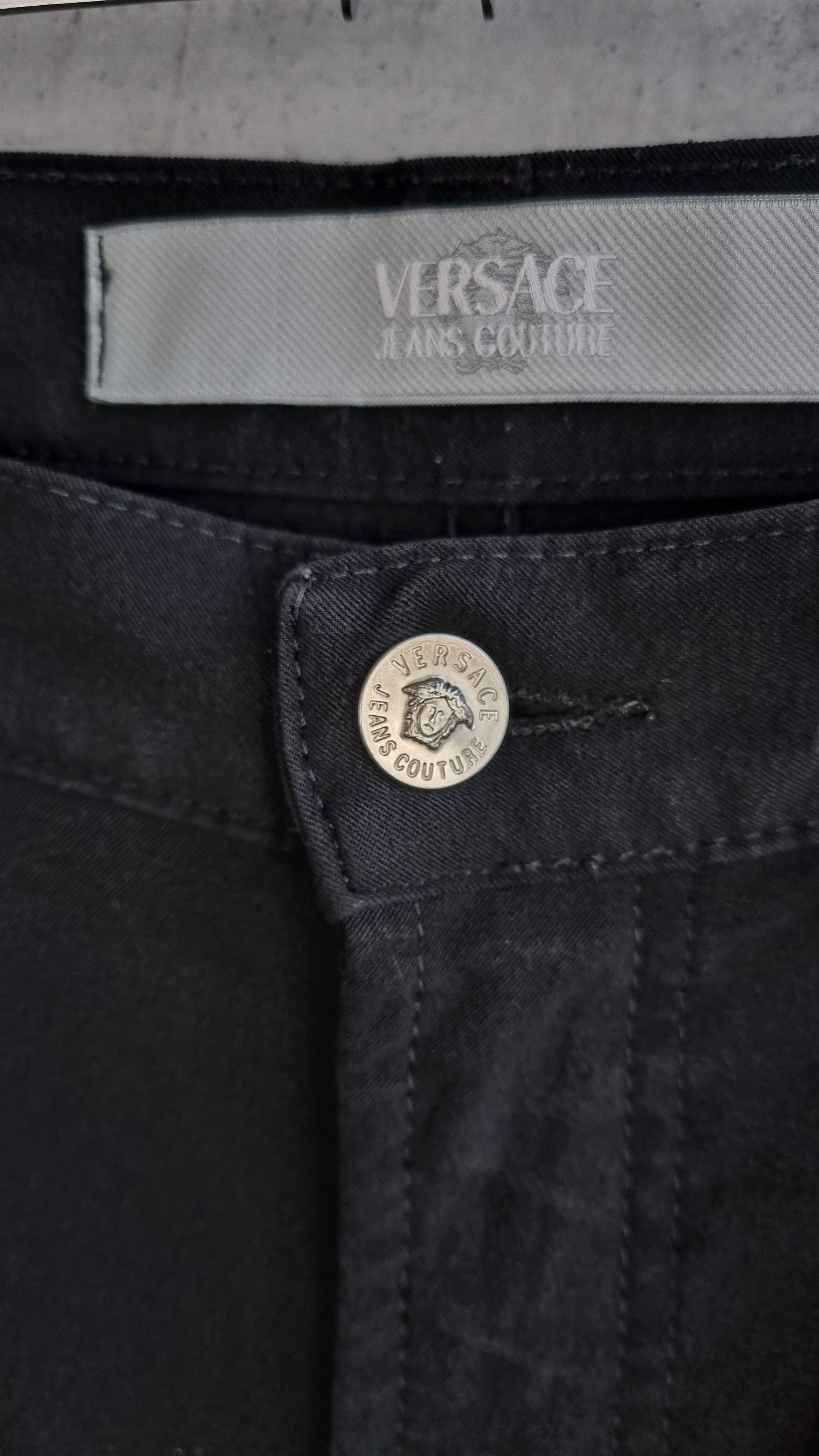 Versace × Versace Jeans Couture × Vintage 90s Vintage VERSACE Black trousers pants Size US 30 / EU 46 - 7 Thumbnail