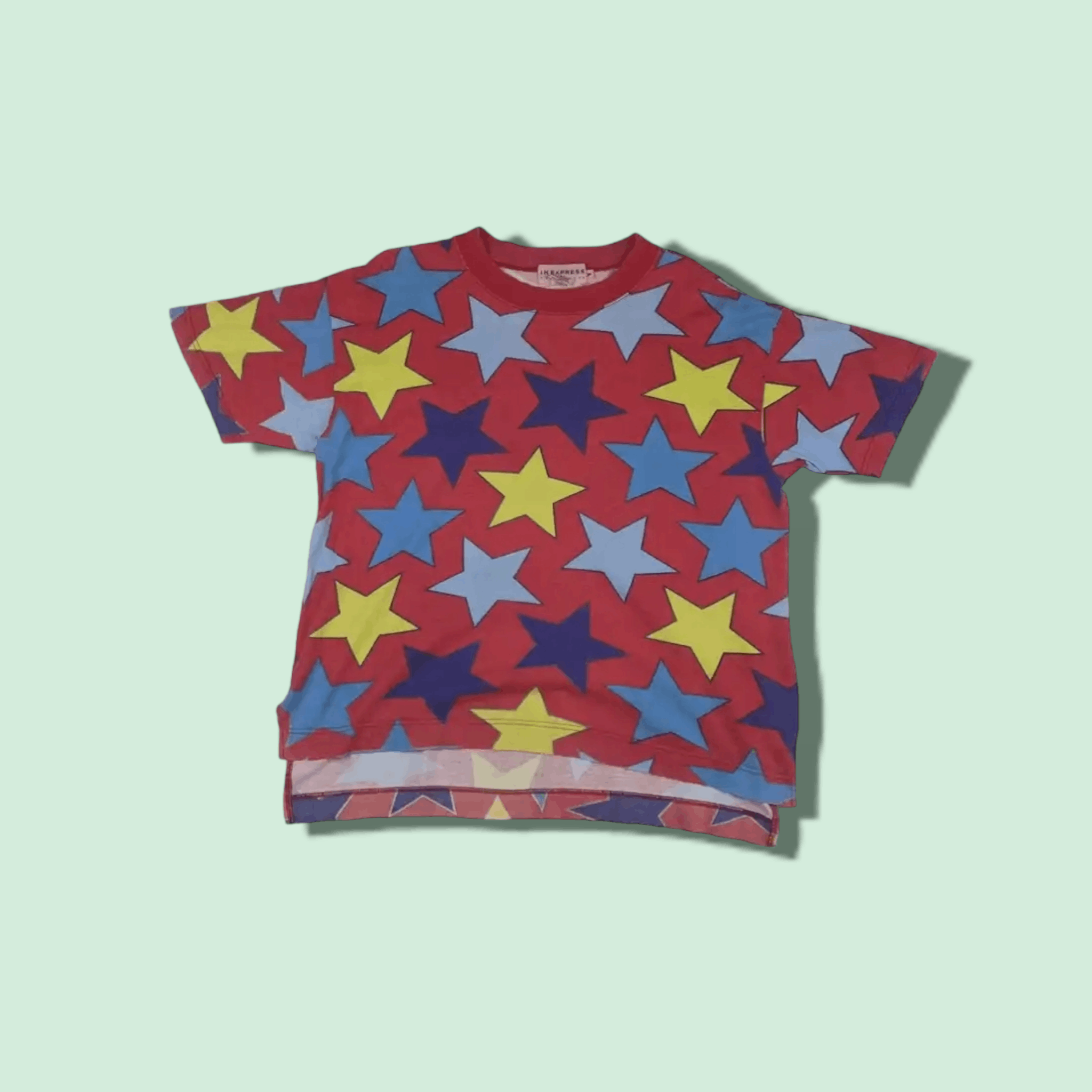 Japanese Brand IN EXPRESS By Nobuo Ikeda Star Monogram T-Shirt Size XL / US 12-14 / IT 48-50 - 1 Thumbnail