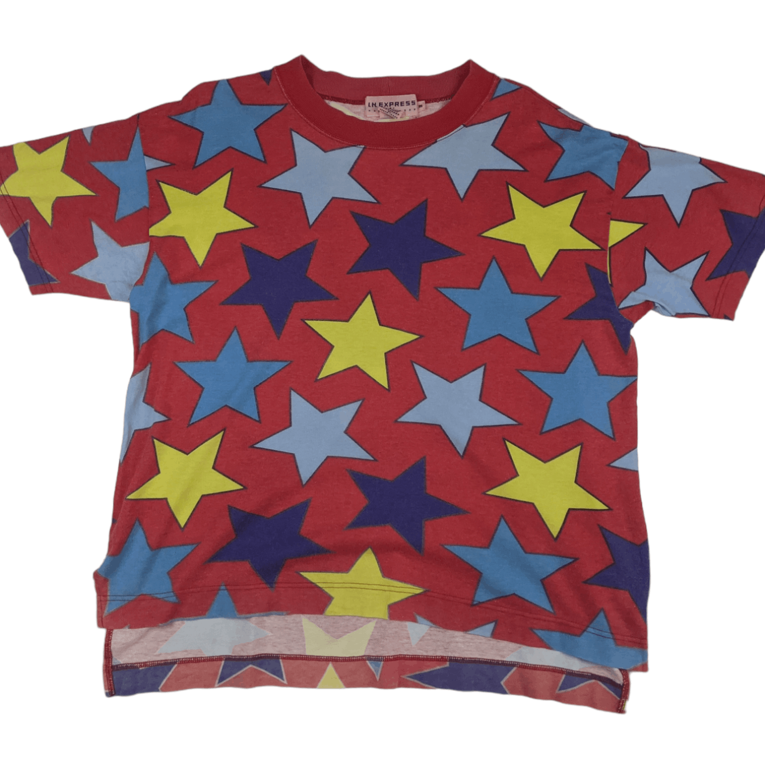 Japanese Brand IN EXPRESS By Nobuo Ikeda Star Monogram T-Shirt Size XL / US 12-14 / IT 48-50 - 2 Thumbnail