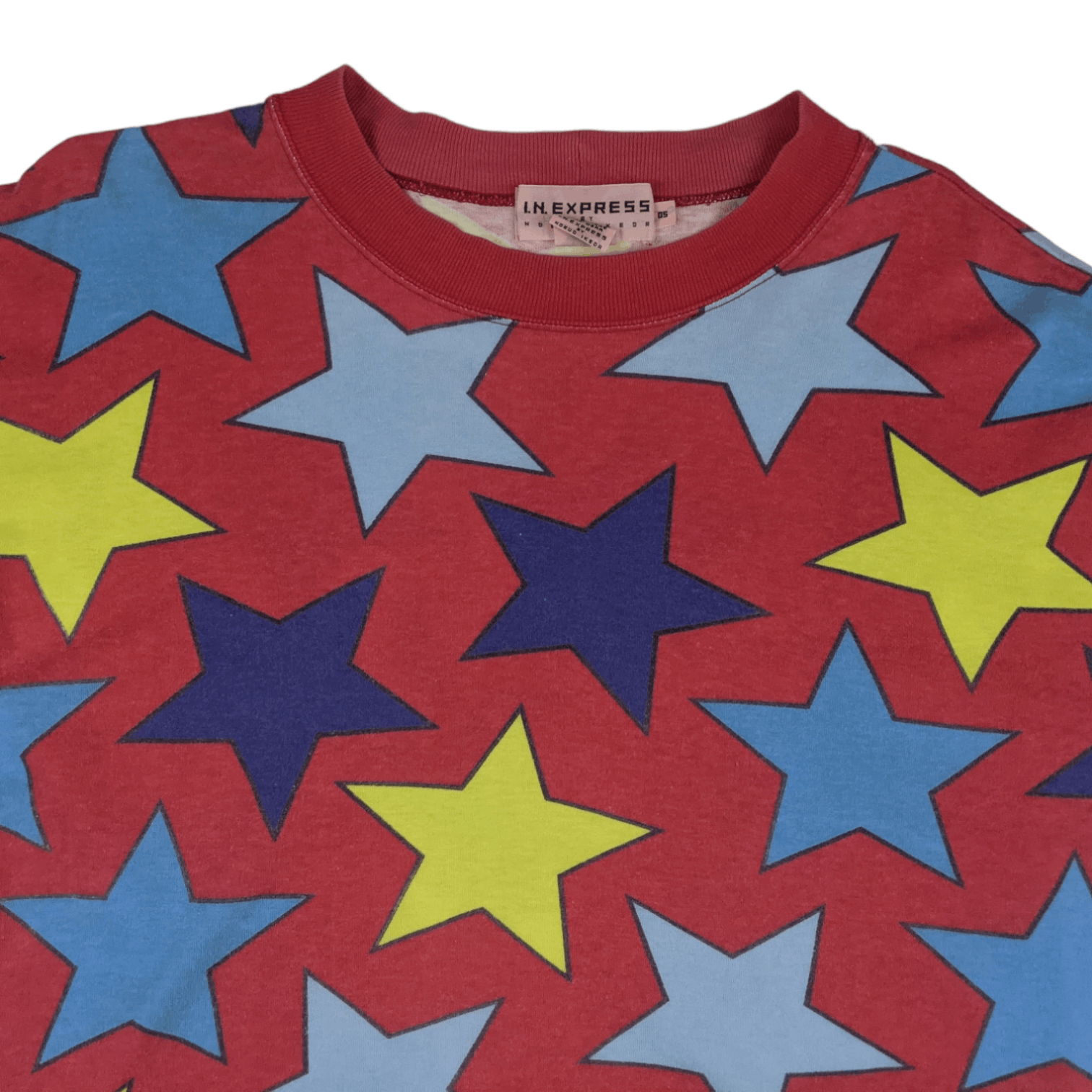 Japanese Brand IN EXPRESS By Nobuo Ikeda Star Monogram T-Shirt Size XL / US 12-14 / IT 48-50 - 4 Thumbnail