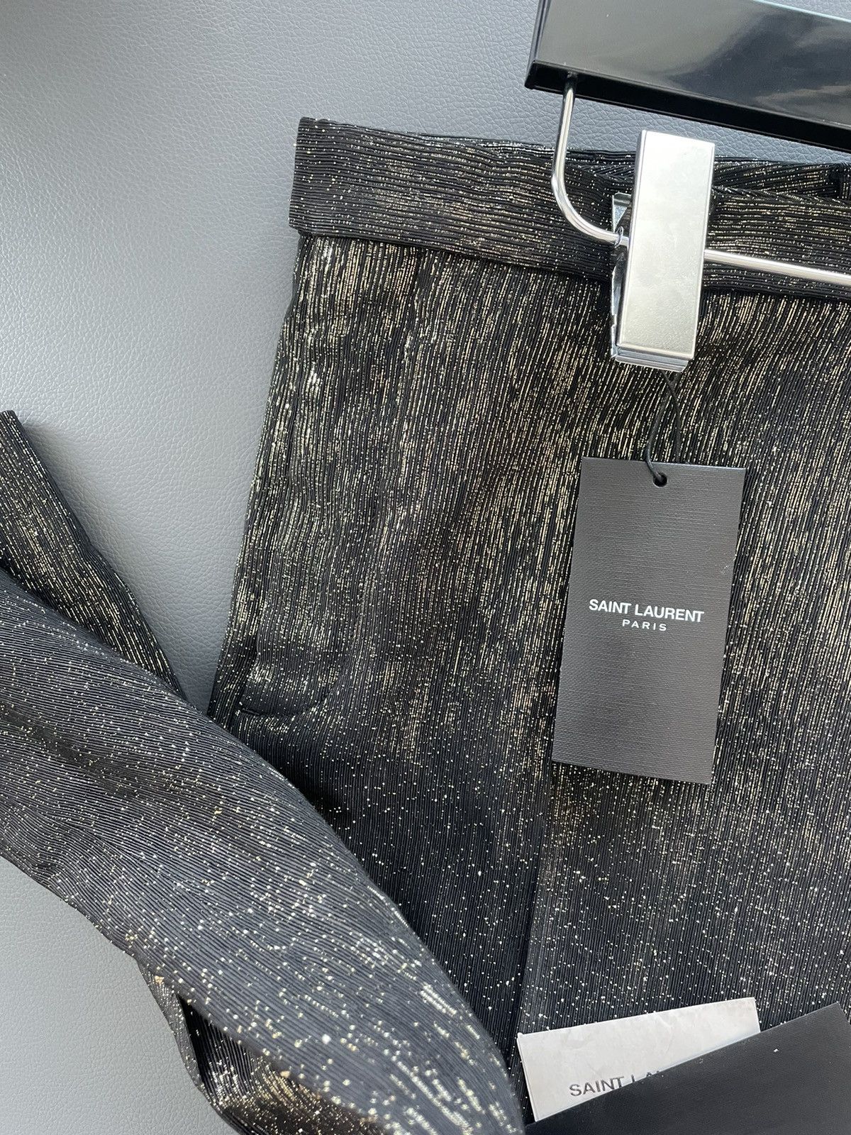 Saint Laurent Paris Brand NEW Rare $2,750 Super Runway Pure Silk Dress Pant Size US 31 - 19 Thumbnail
