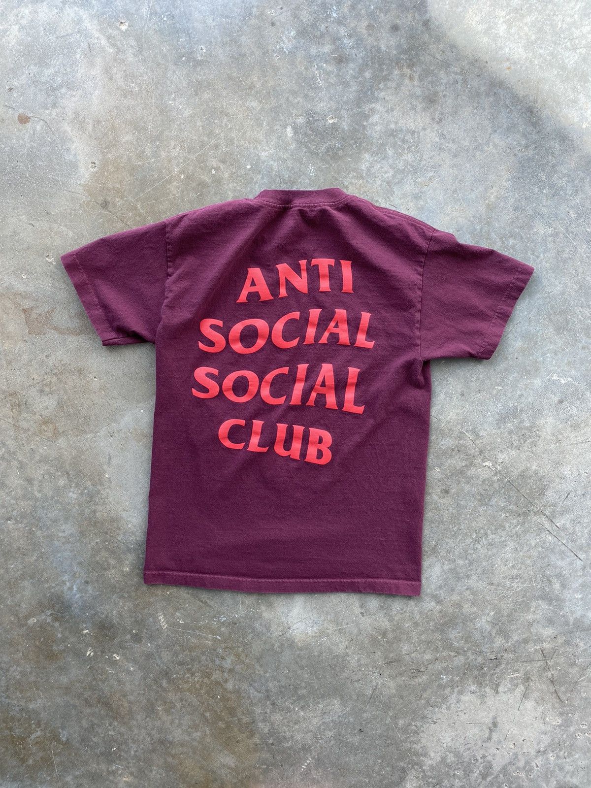 Anti Social Social Club Anti Social Social Club “Seoul” South Korea Burgundy Tee M Size US M / EU 48-50 / 2 - 1 Thumbnail