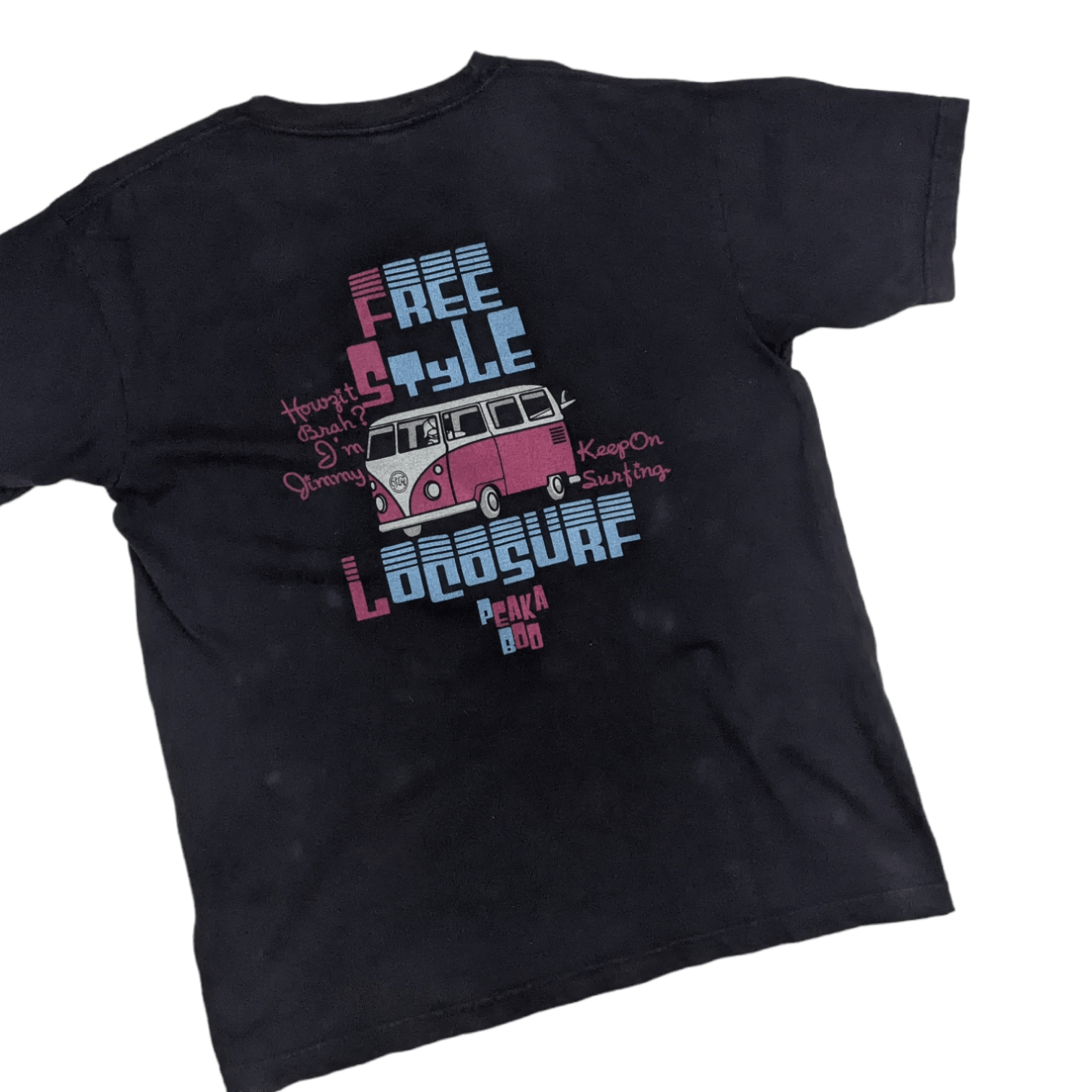 Japanese Brand Vintage Japan PEAKABOO Surf Graphic T-Shirt Size US L / EU 52-54 / 3 - 6 Thumbnail