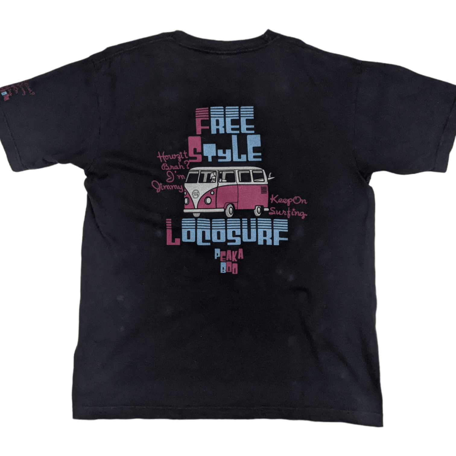 Japanese Brand Vintage Japan PEAKABOO Surf Graphic T-Shirt Size US L / EU 52-54 / 3 - 5 Thumbnail