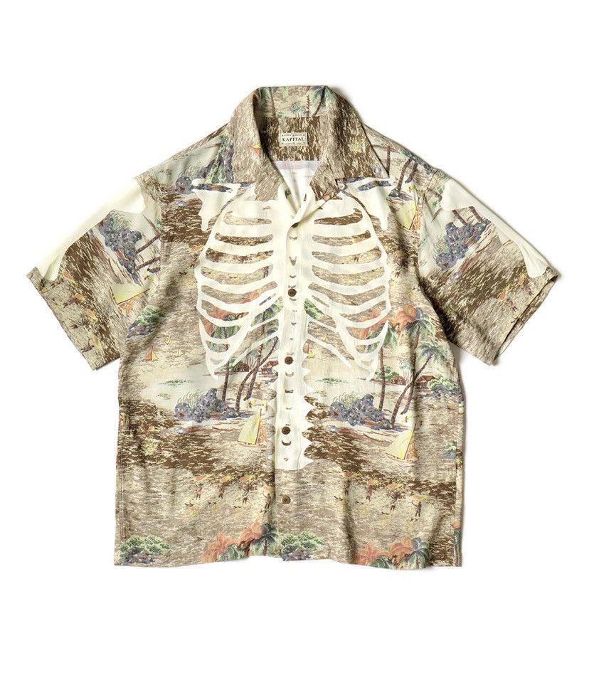 Kapital Kapital bone rayon aloha shirts size 3 Size US L / EU 52-54 / 3 - 1 Thumbnail