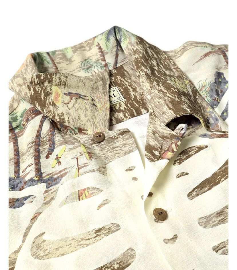 Kapital Kapital bone rayon aloha shirts size 3 Size US L / EU 52-54 / 3 - 4 Thumbnail