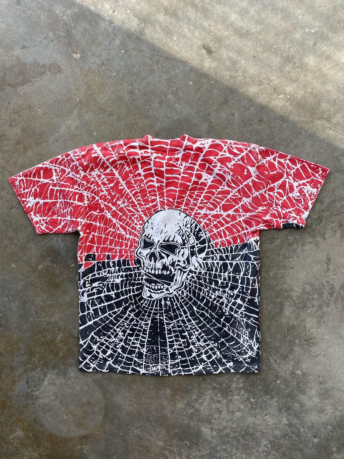 Warren Lotas Warren Lotas Spider Man Web Skull All Over Tee Large ❄️🧊 DC Size US L / EU 52-54 / 3 - 5 Thumbnail