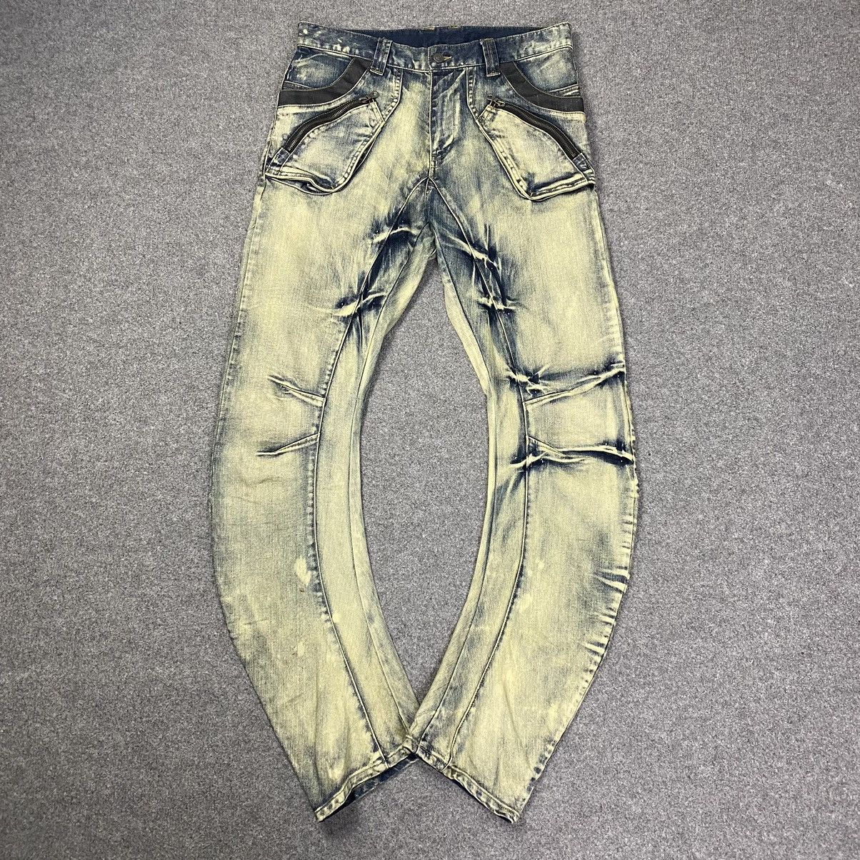 image of ppfm Bondage Punk Style Slim Fit Jeans, Men's (Size 33)
