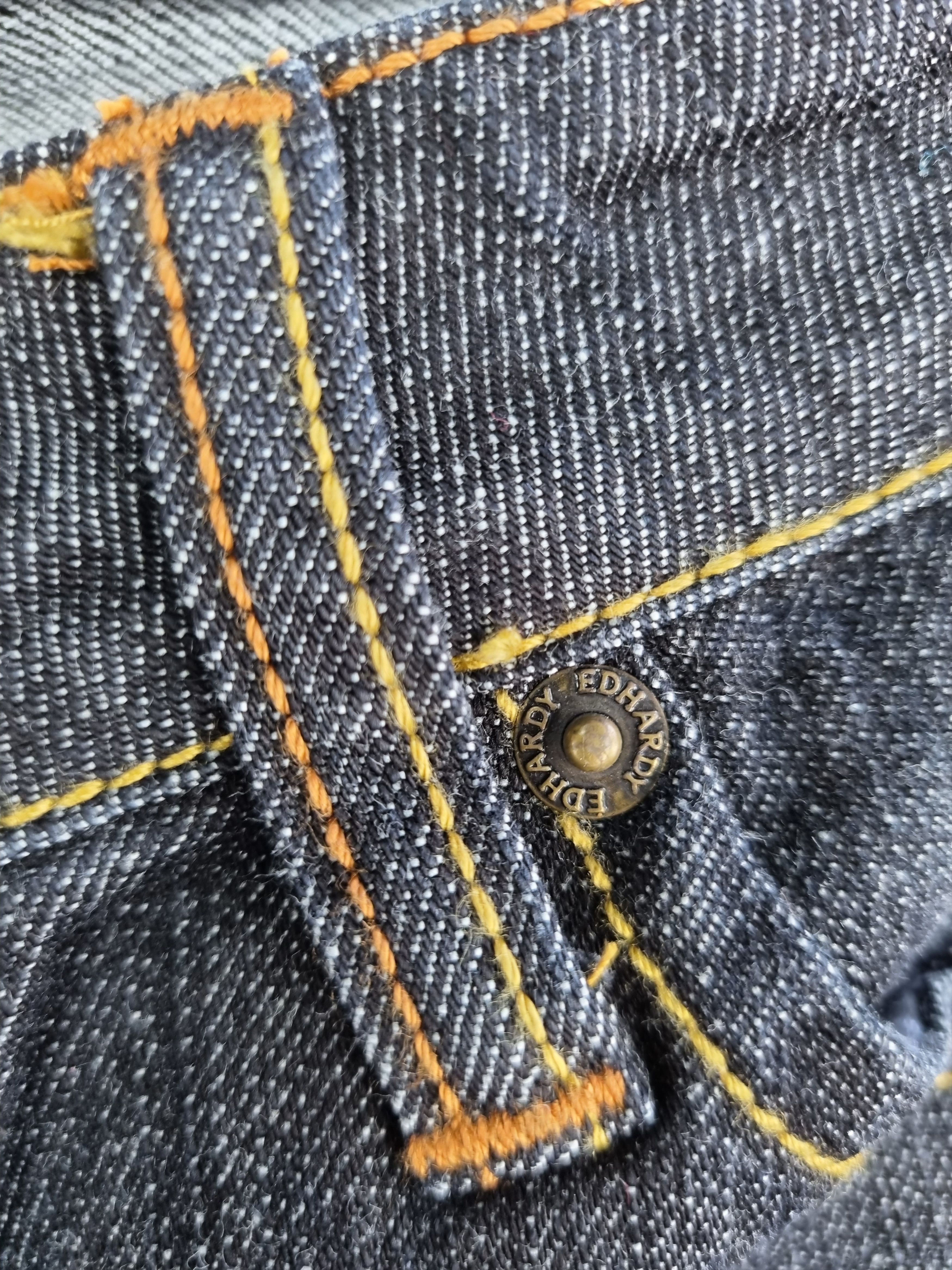 Christian Audigier × Ed Hardy Rare Leather Design Ed Hardy by Christian Audigier Jean Size 29" - 9 Thumbnail