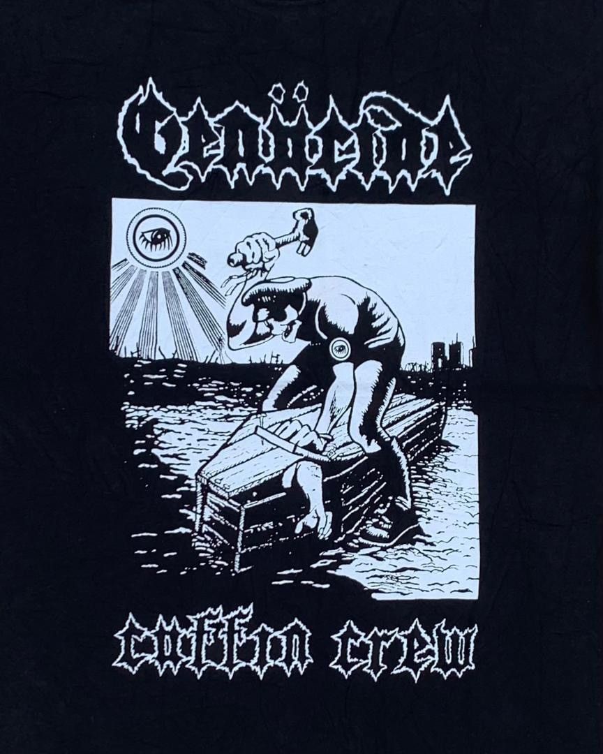 Band Tees × Fruit Of The Loom × Vintage vintage tee Genocide Coffin Crew B10 Size US L / EU 52-54 / 3 - 2 Thumbnail