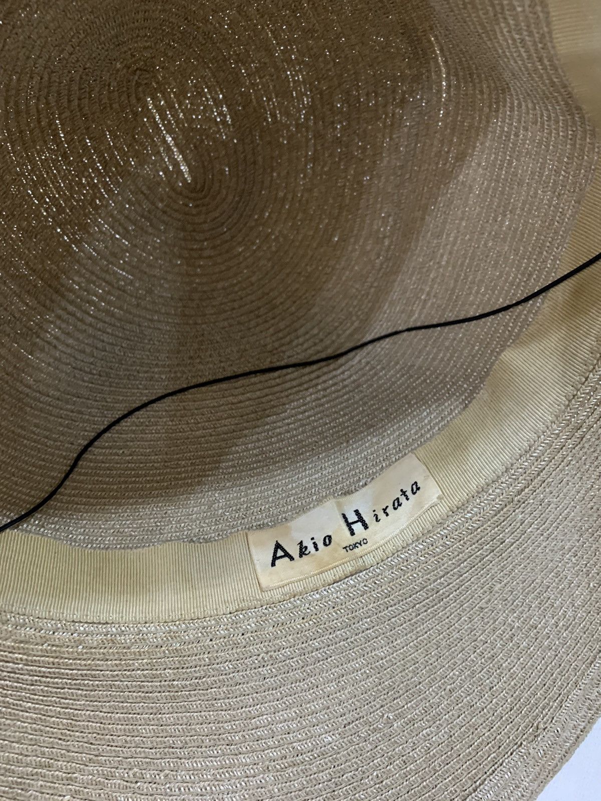 Japanese Brand AKIO HIRATA STRAW BUCKET HAT SIZE 58 Size ONE SIZE - 6 Thumbnail